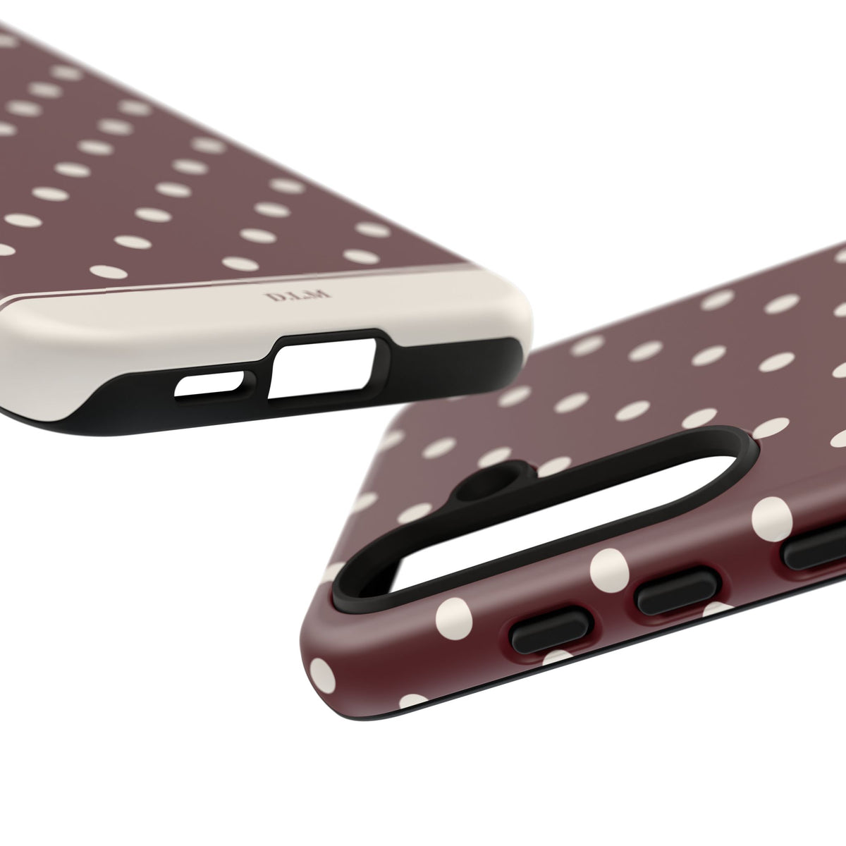 Cranberry Cream Personalised Polka Dot Case