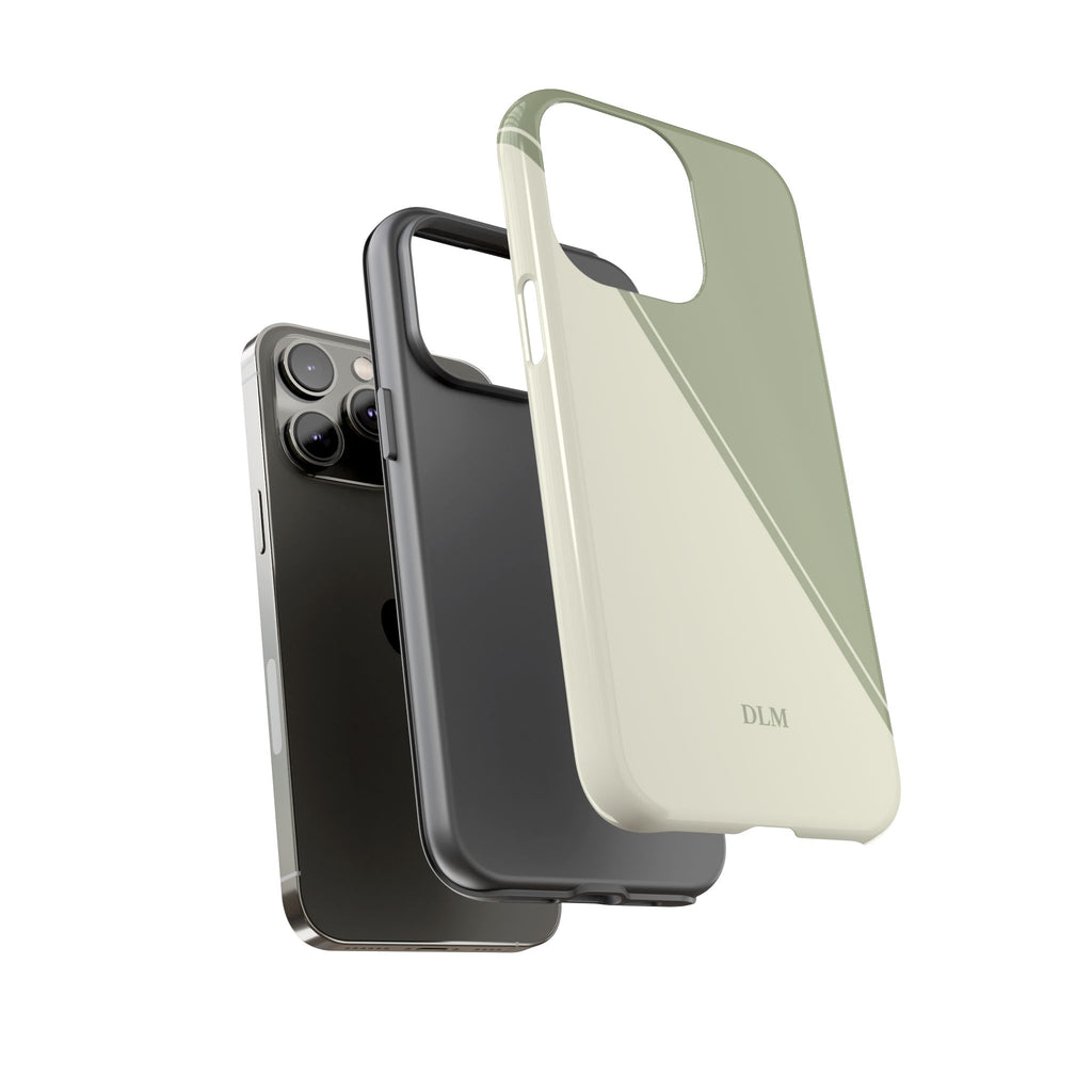 Matcha Two Tone Custom Initials Case