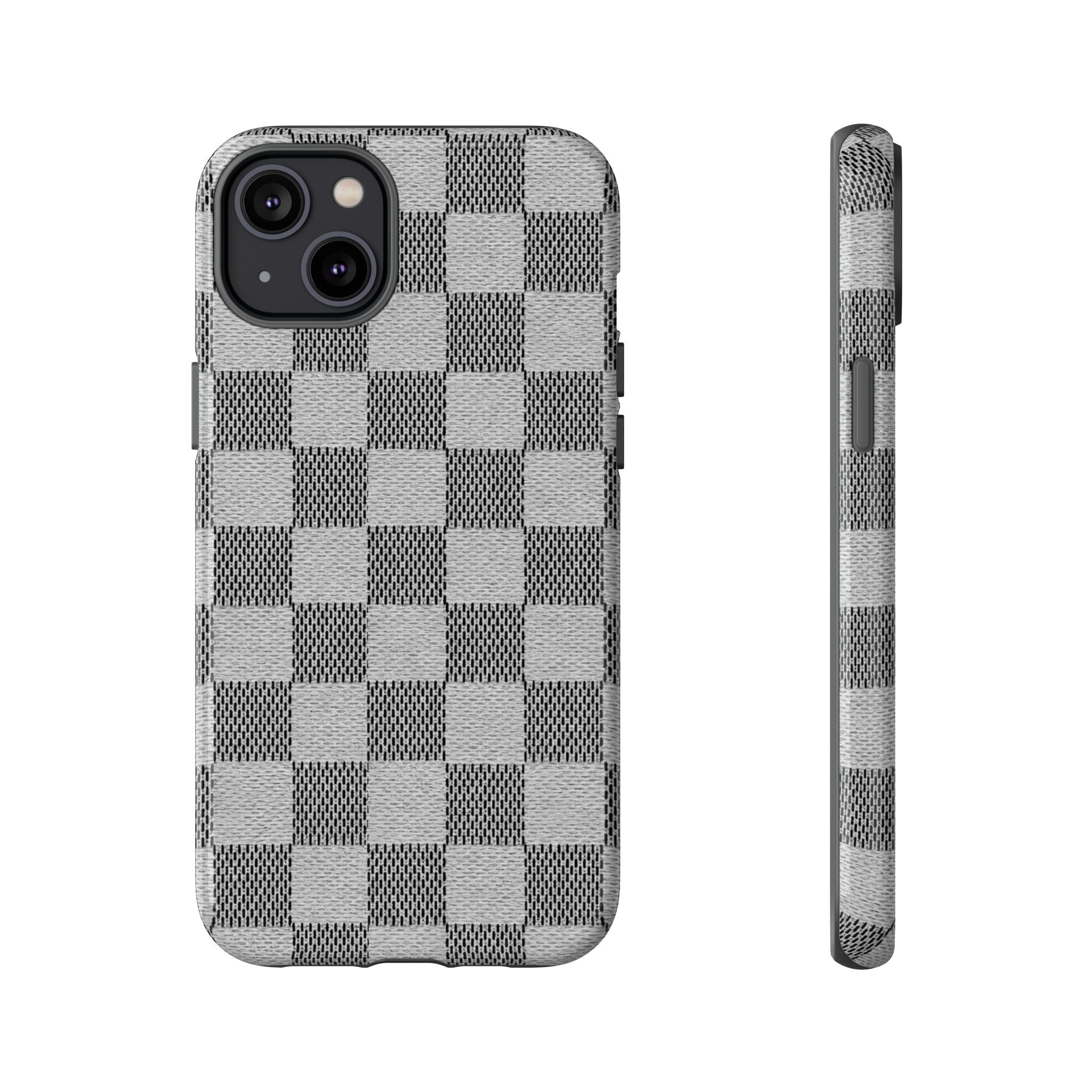 Checkered Grey Phone Case