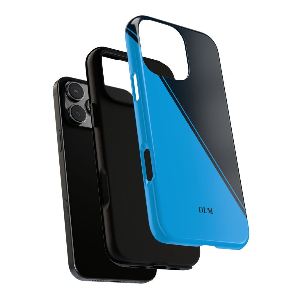 Blues Two Tone Custom Initials Case