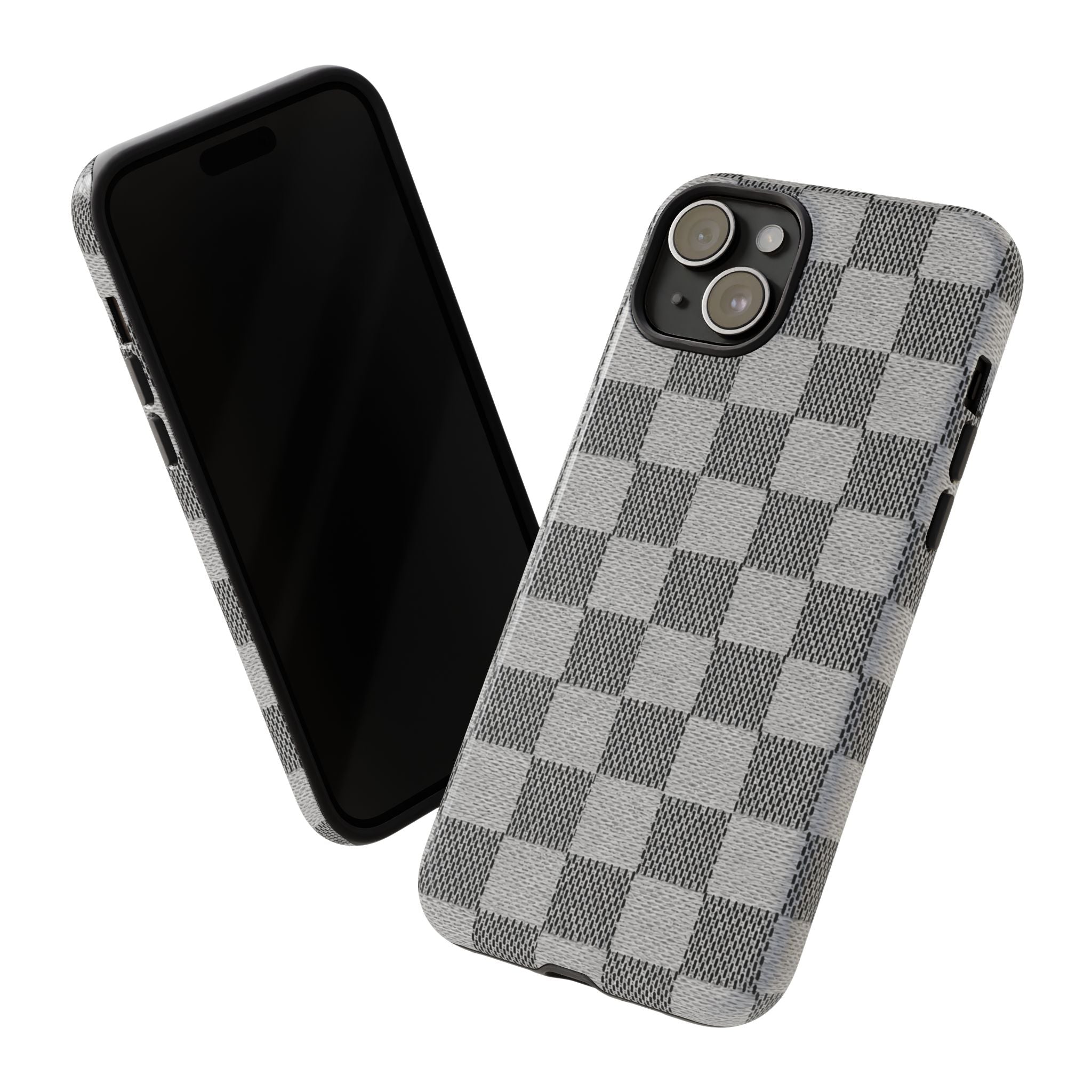 Checkered Grey Phone Case