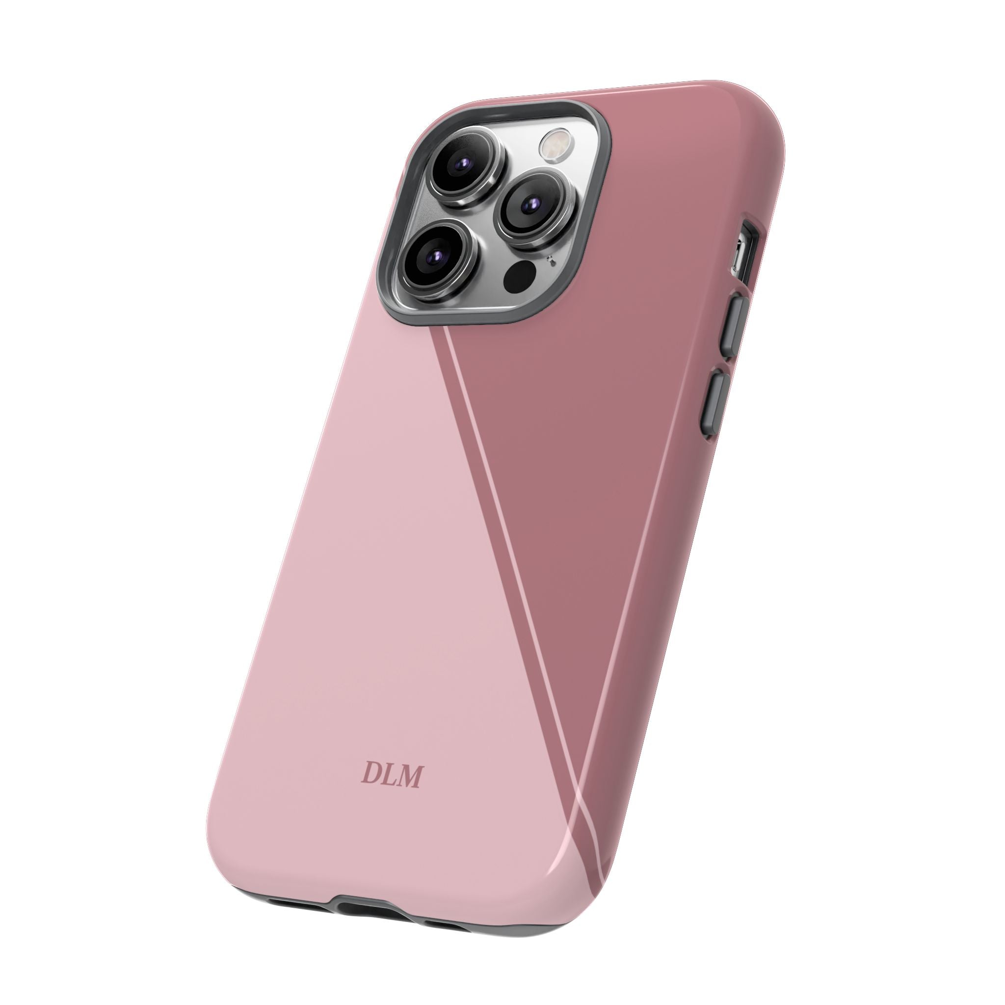 Pinks Two Tone Custom Initials Case