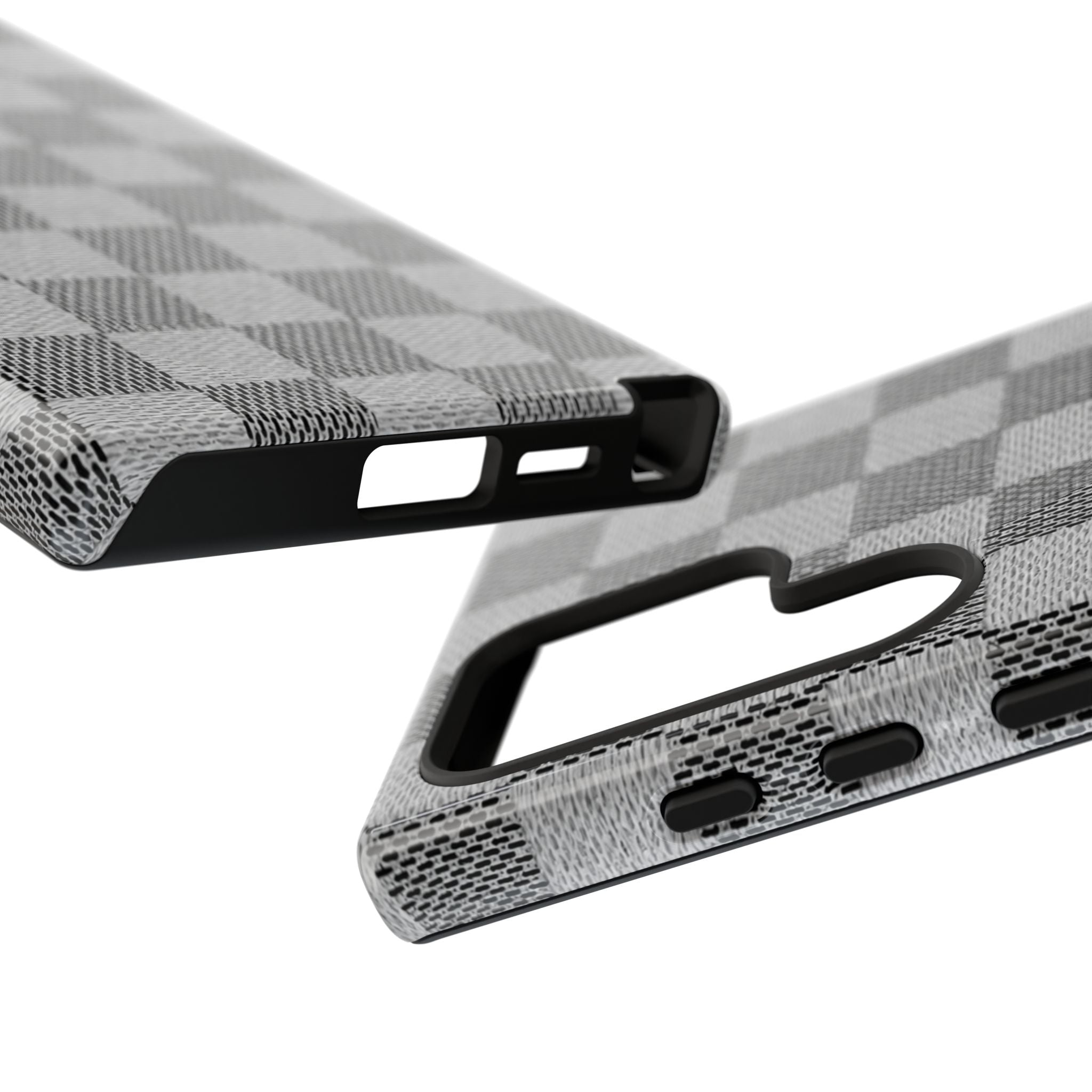 Checkered Grey Phone Case