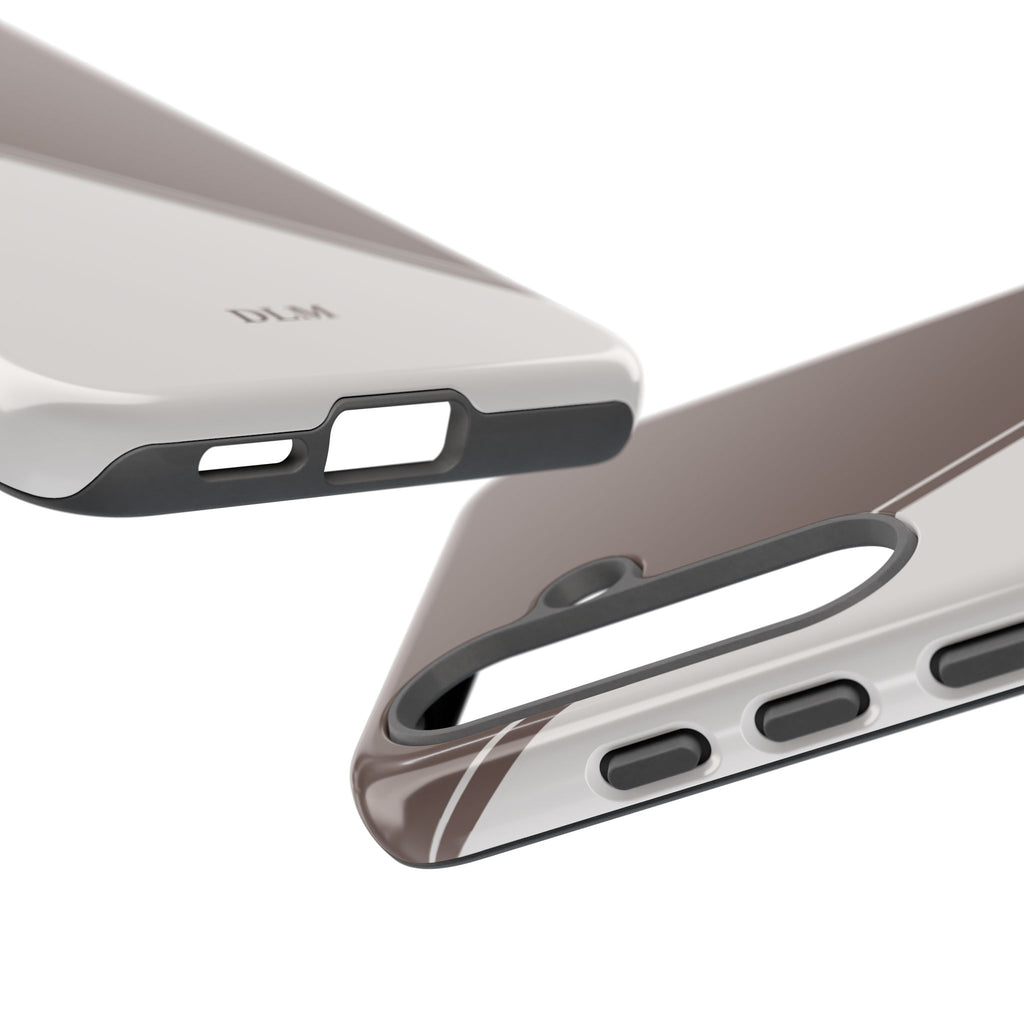 Brown/Cream Two Tone Custom Initials Case