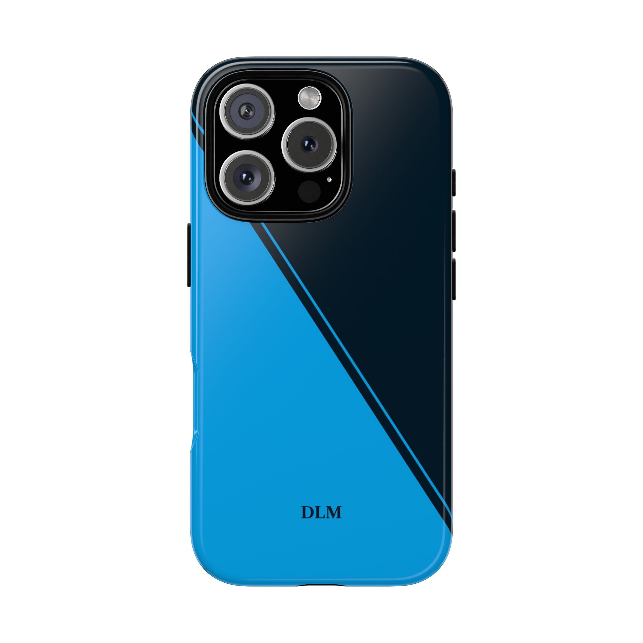 Blues Two Tone Custom Initials Case