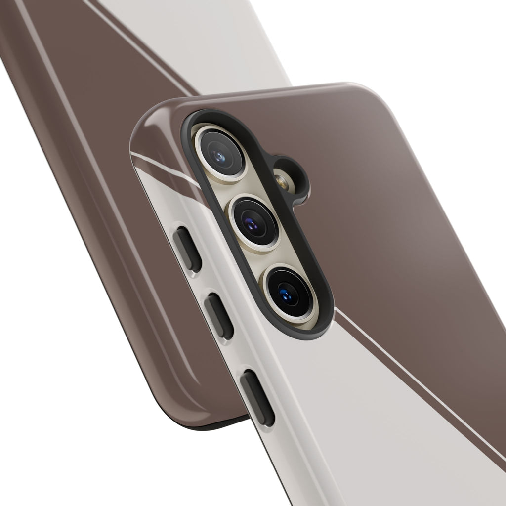 Brown/Cream Two Tone Custom Initials Case