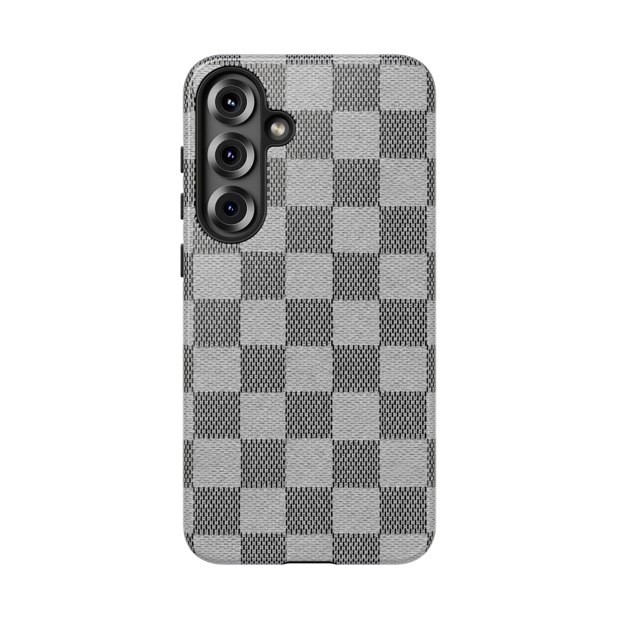 Checkered Grey Phone Case
