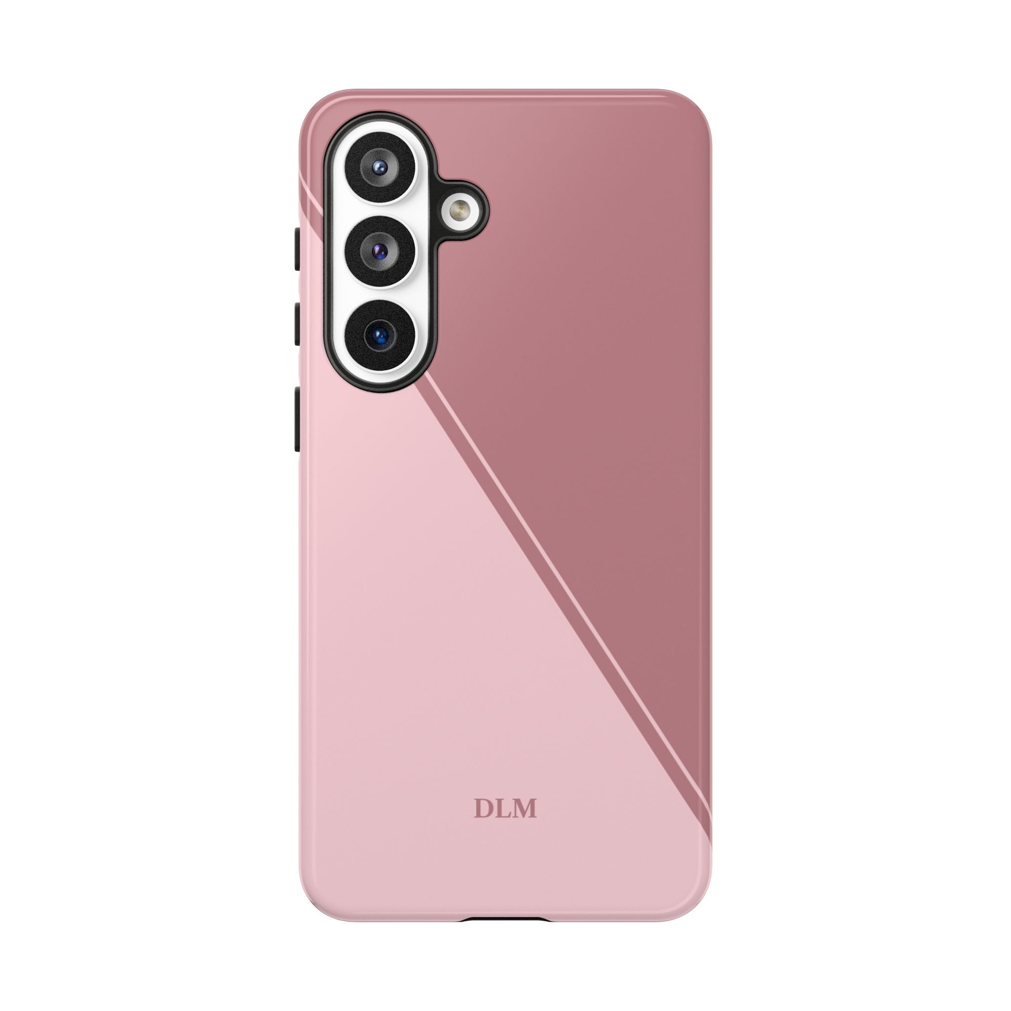 Pinks Two Tone Custom Initials Case