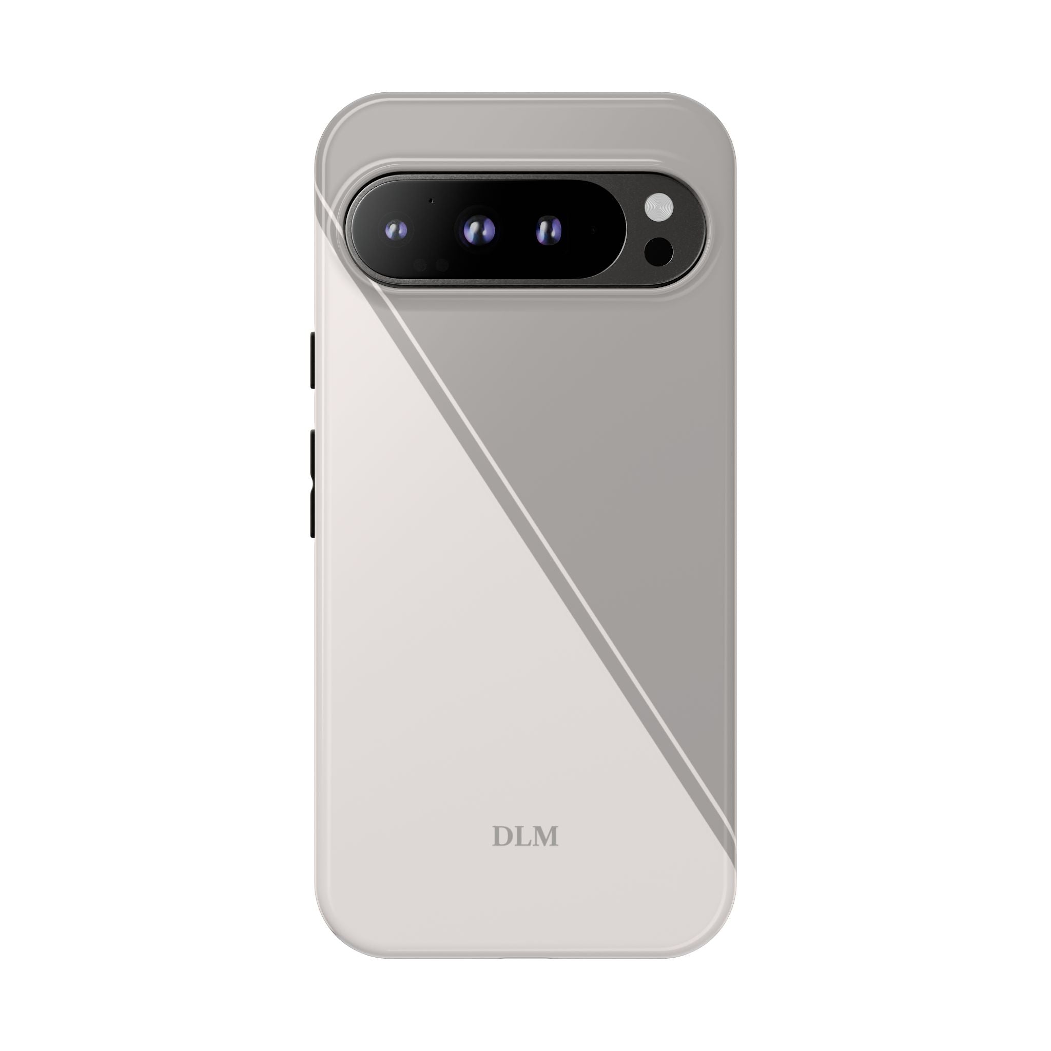 Grey Two Tone Case Custom Initials Case
