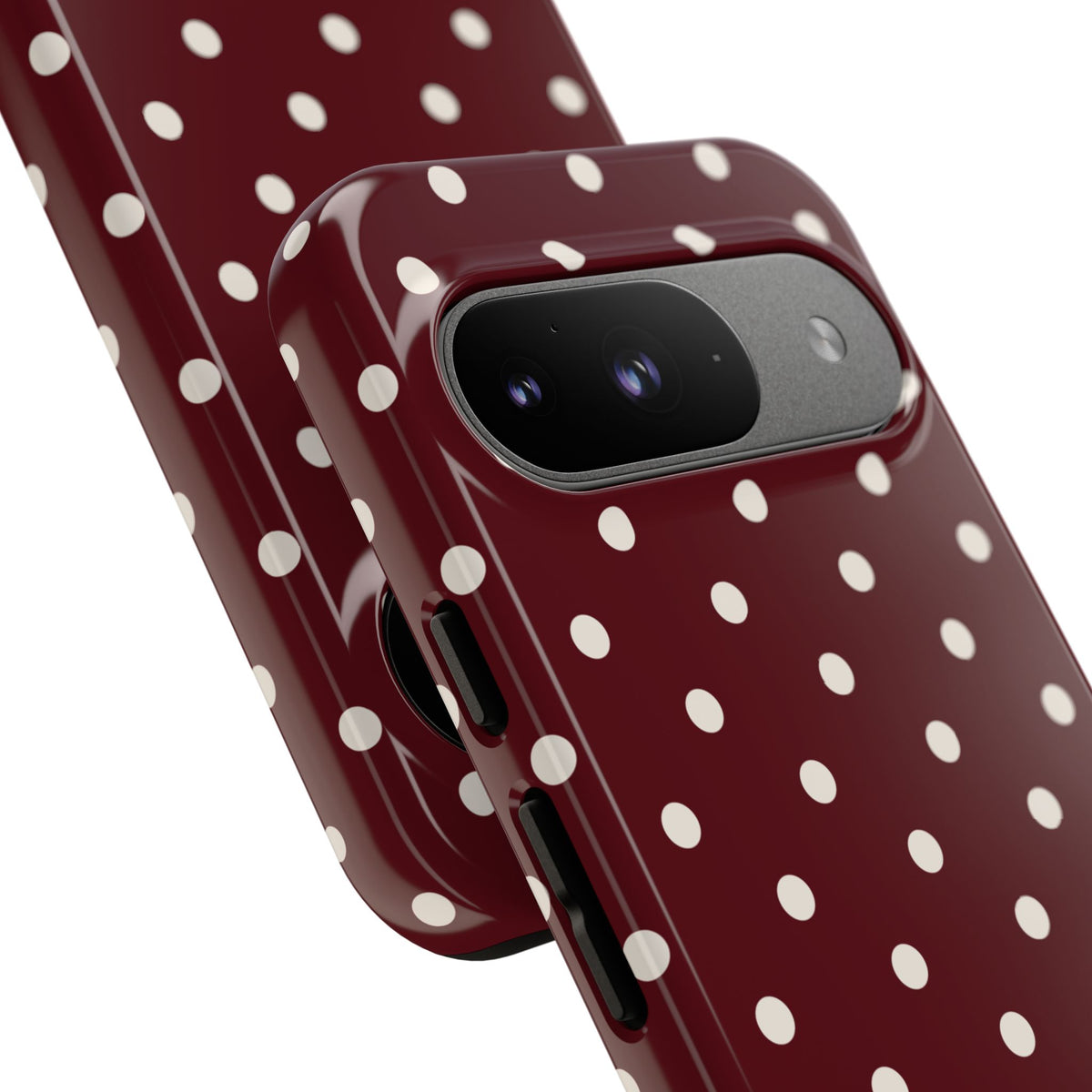 Cranberry Cream Personalised Polka Dot Case