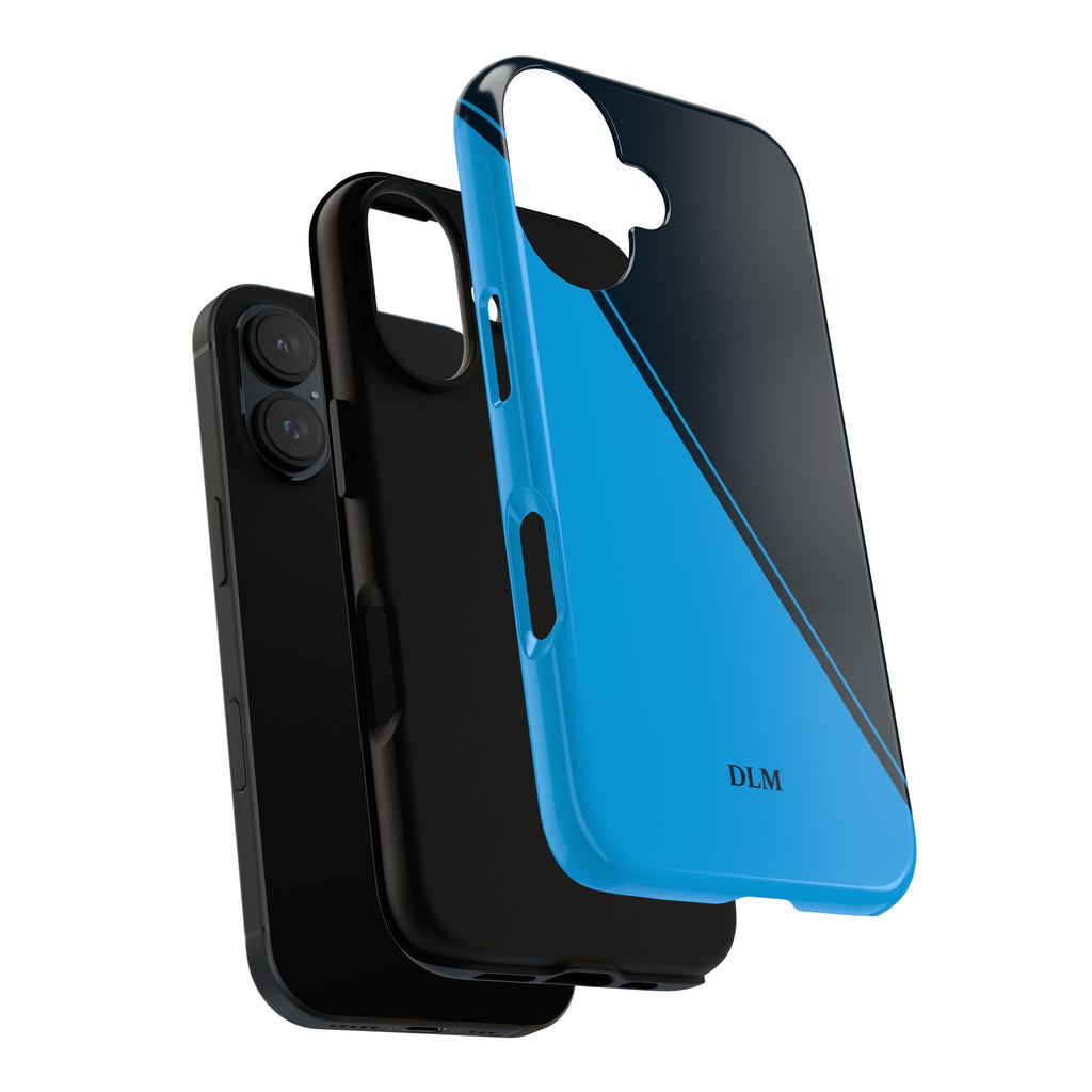 Blues Two Tone Custom Initials Case