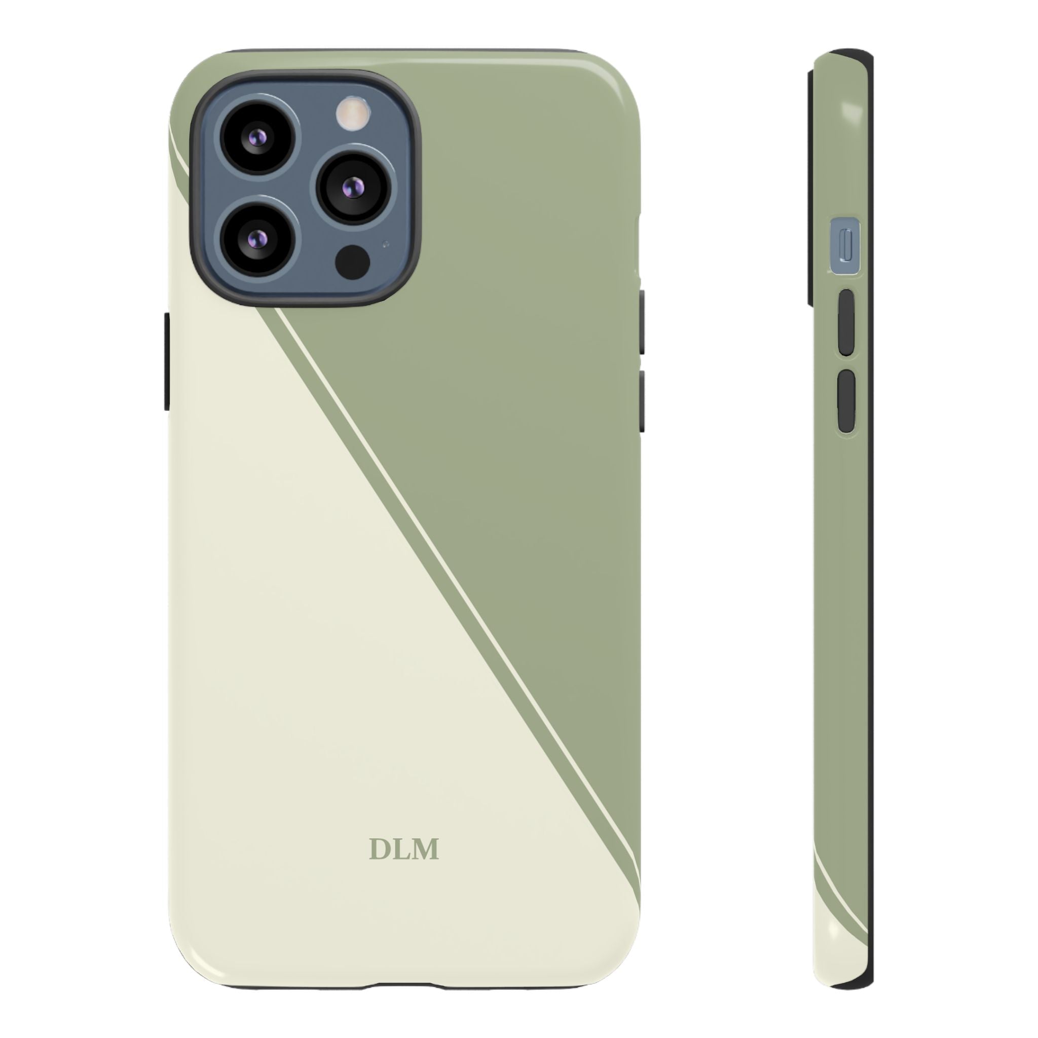 Matcha Two Tone Custom Initials Case