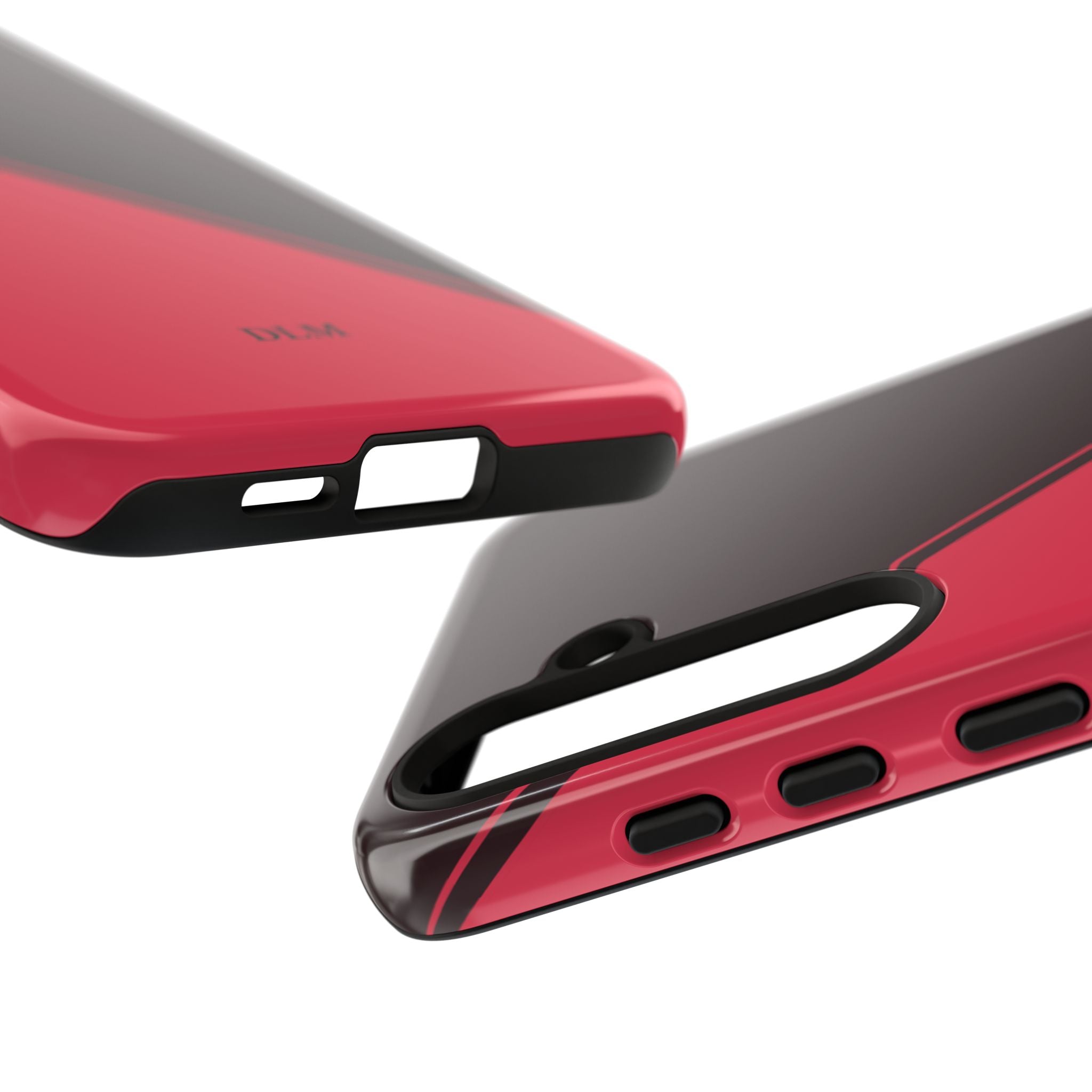 Red/Brown Two Tone Custom Initials Case