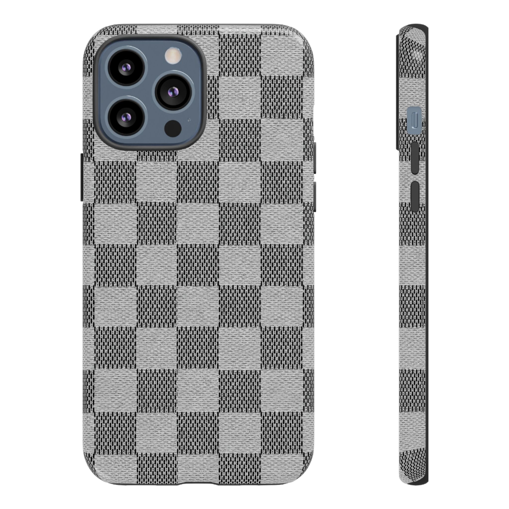 Checkered Grey Phone Case
