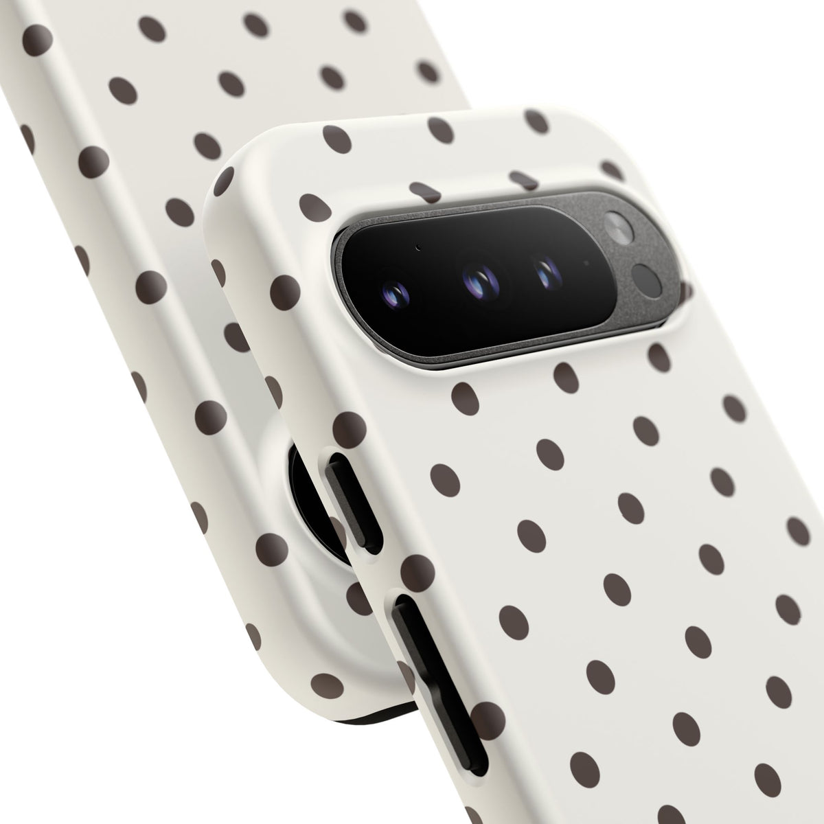 Creamy Mocha Personalised Polka Dot Case