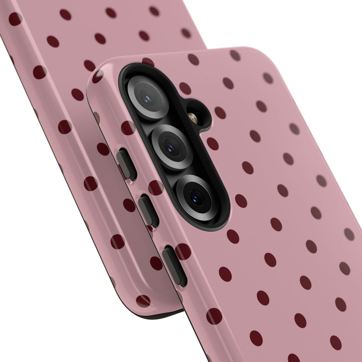 Berry Blush Personalised Polka Dot Case