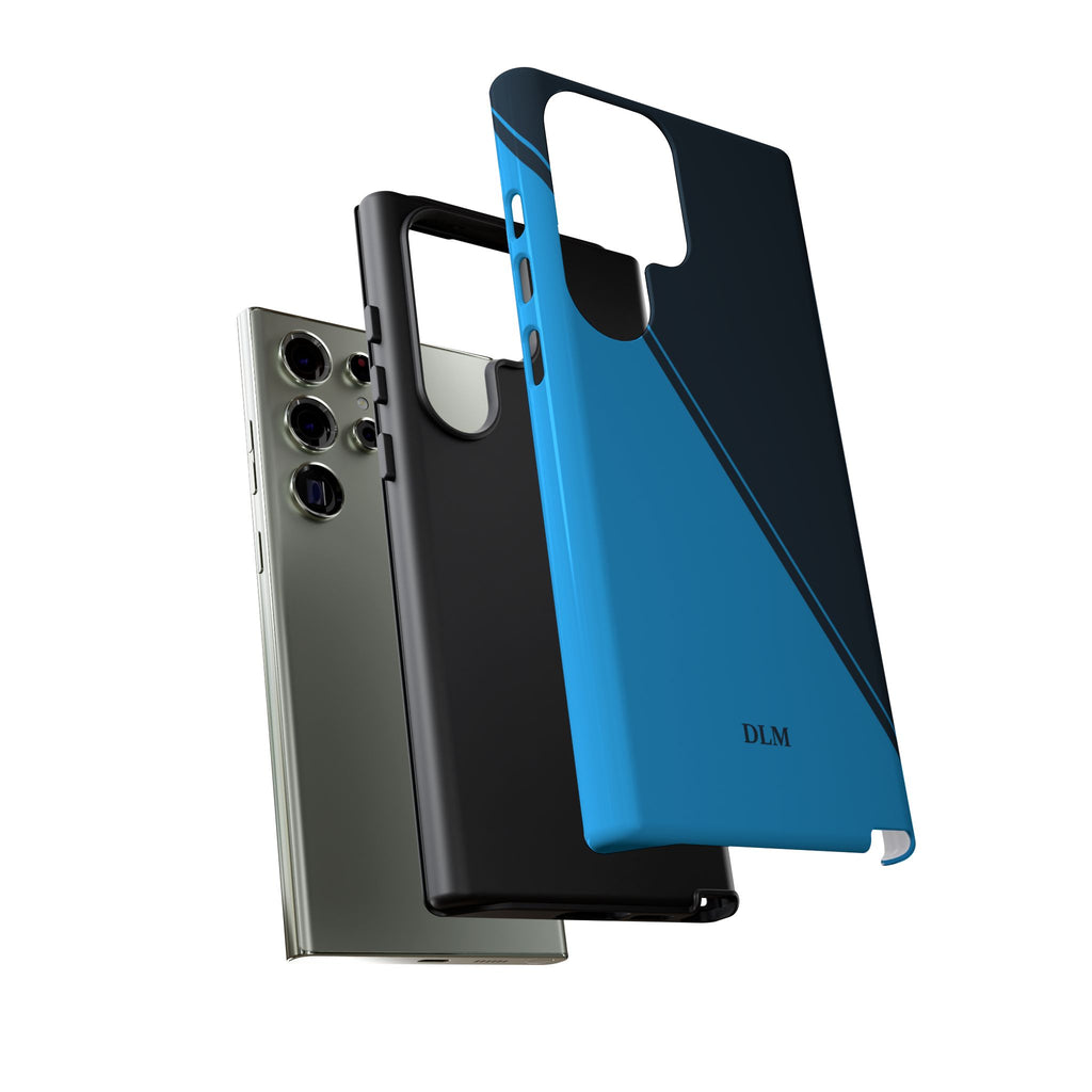 Blues Two Tone Custom Initials Case