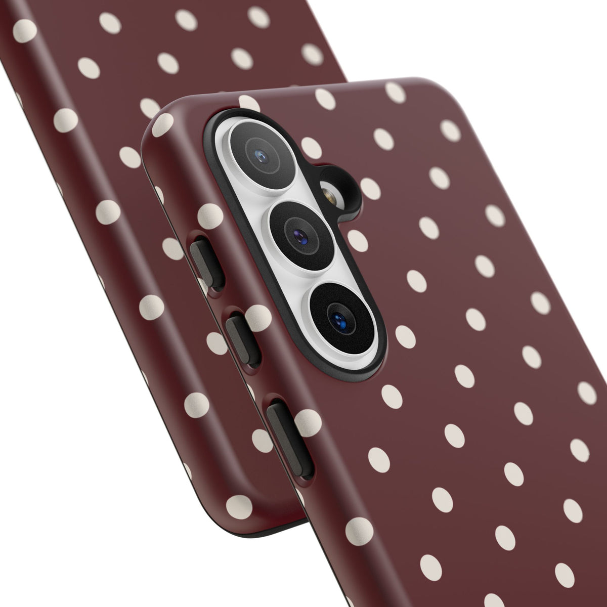 Cranberry Cream Personalised Polka Dot Case