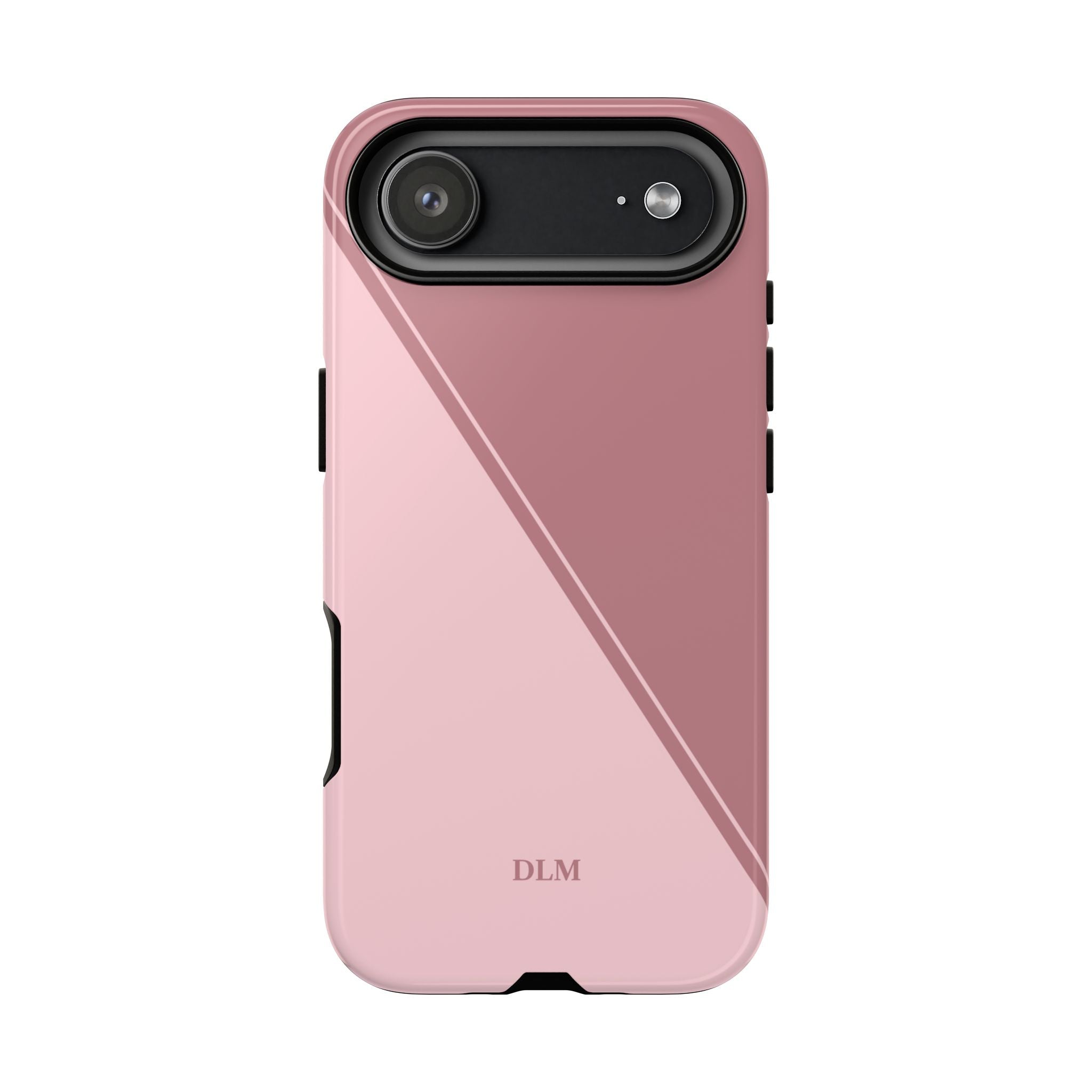 Pinks Two Tone Custom Initials Case