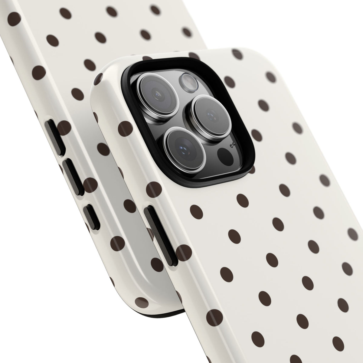 Creamy Mocha Personalised Polka Dot Case