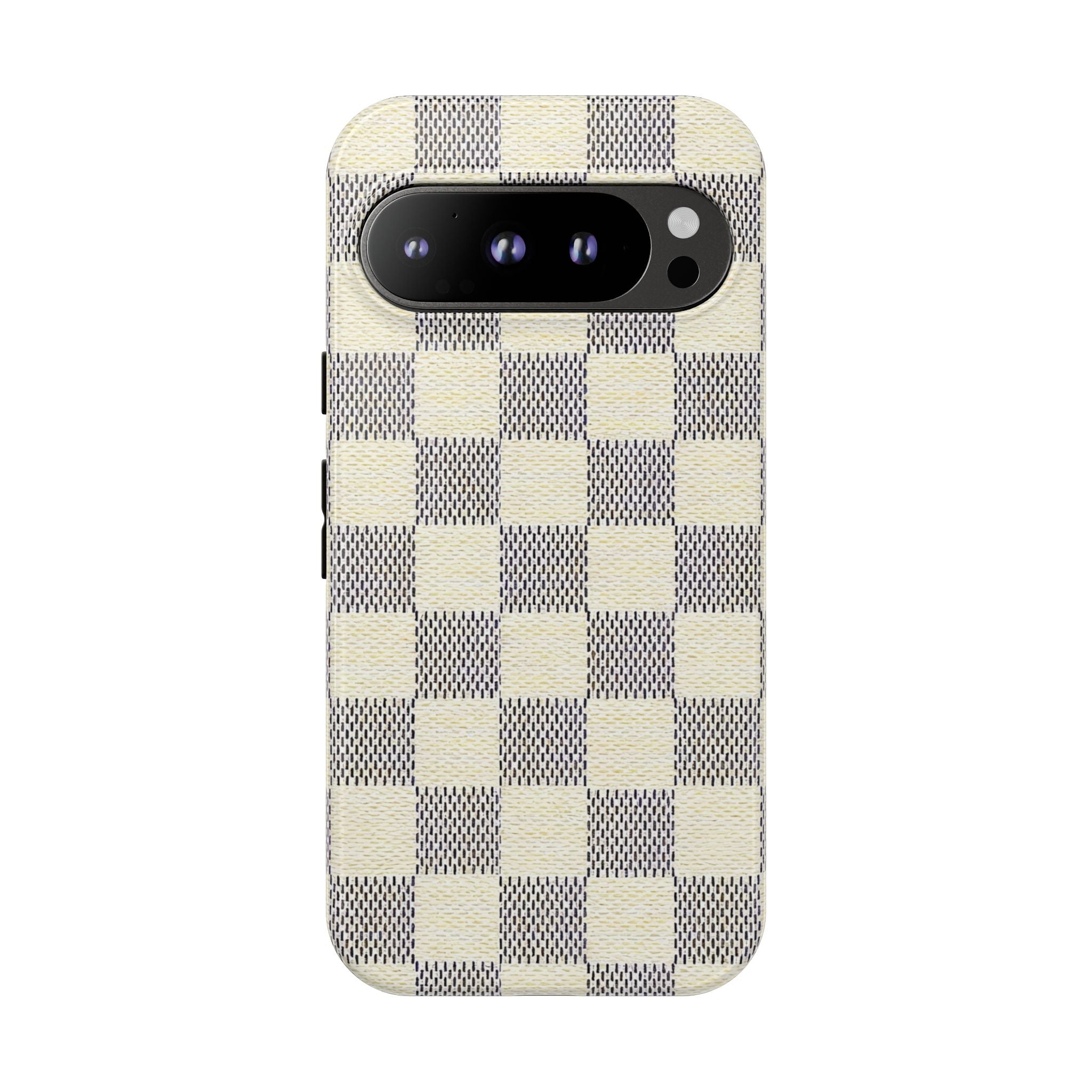 Checkered Cream Phone Case