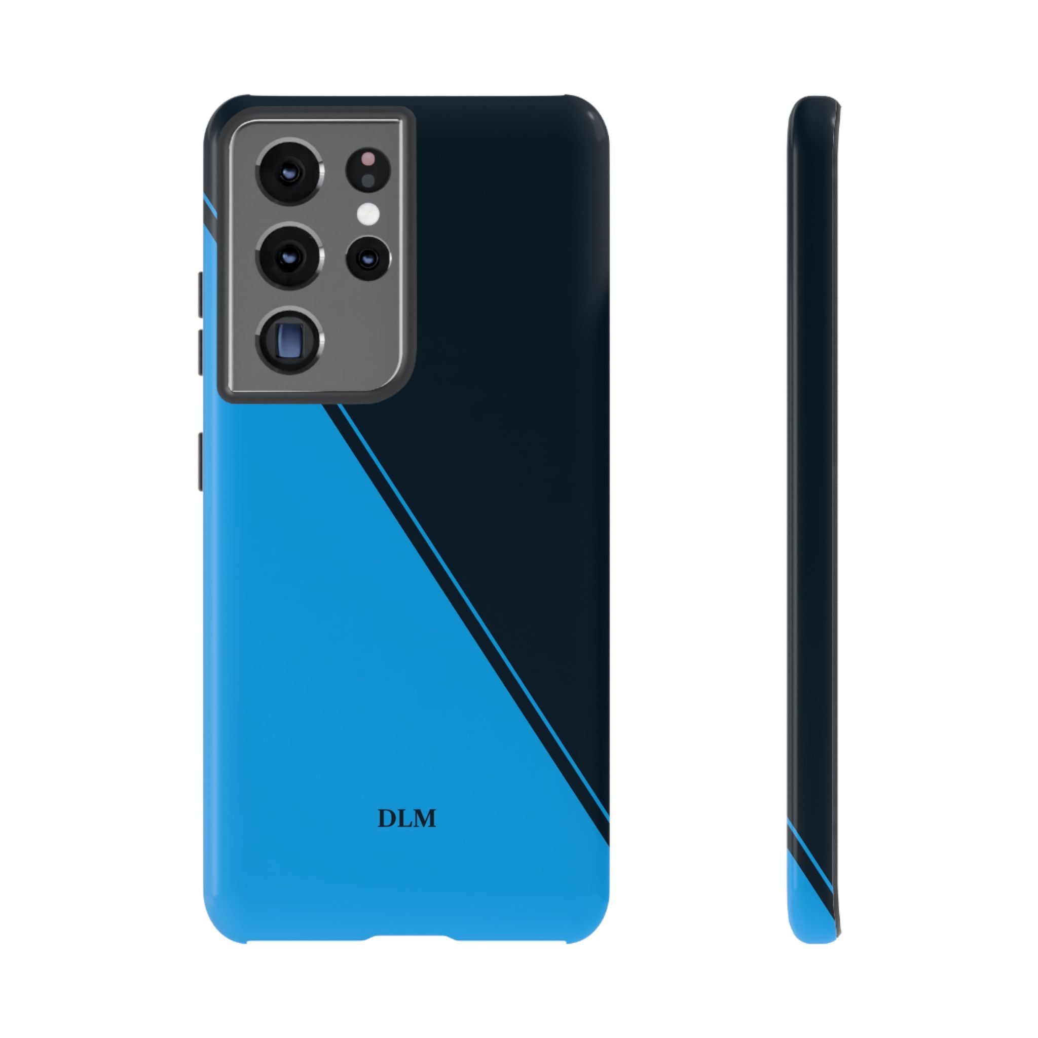 Blues Two Tone Custom Initials Case