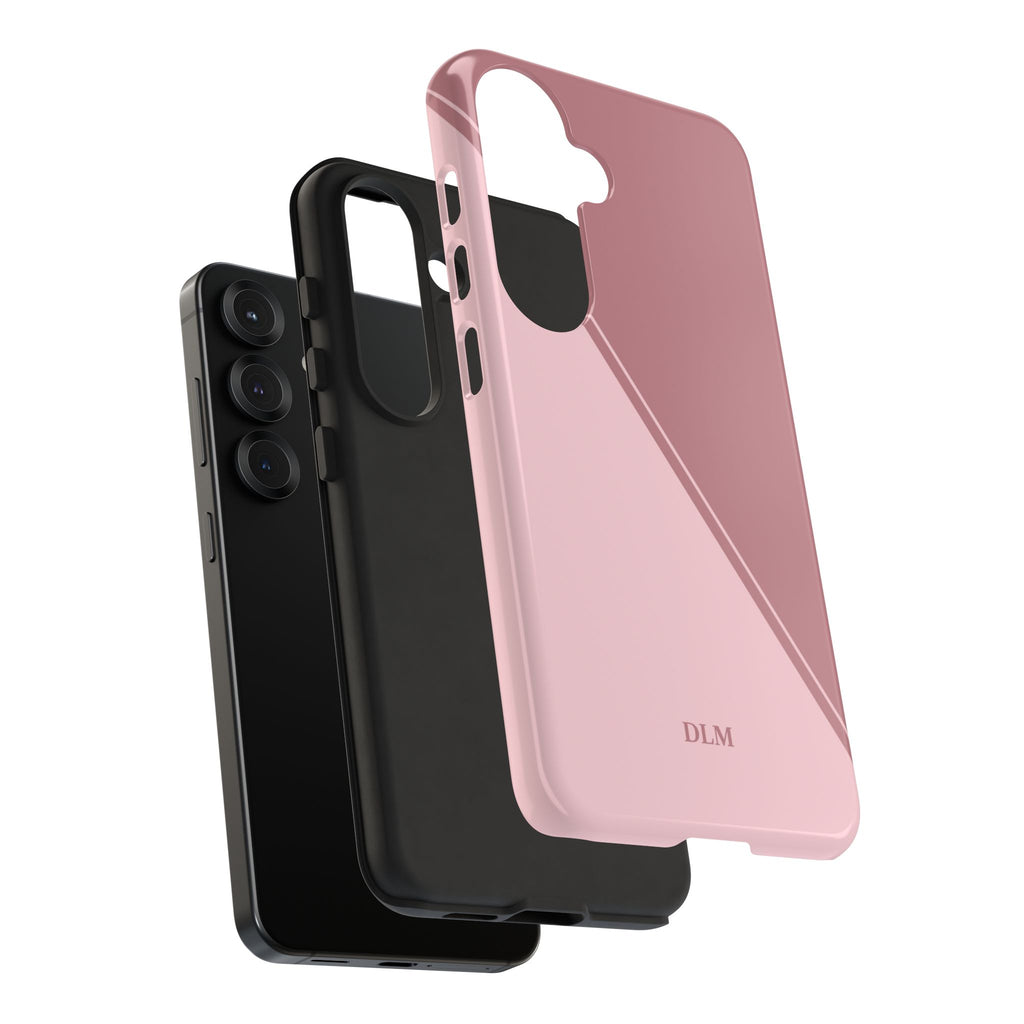 Pinks Two Tone Custom Initials Case