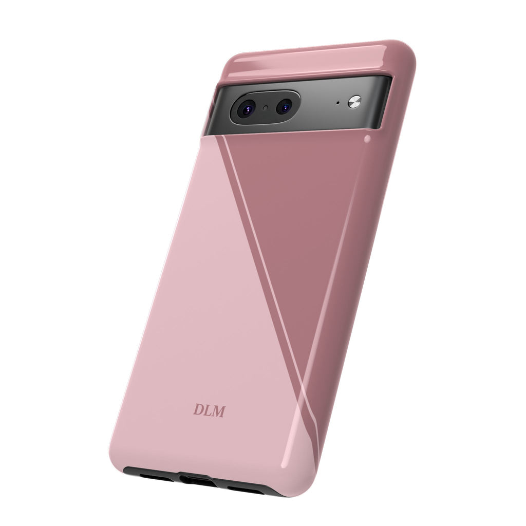 Pinks Two Tone Custom Initials Case