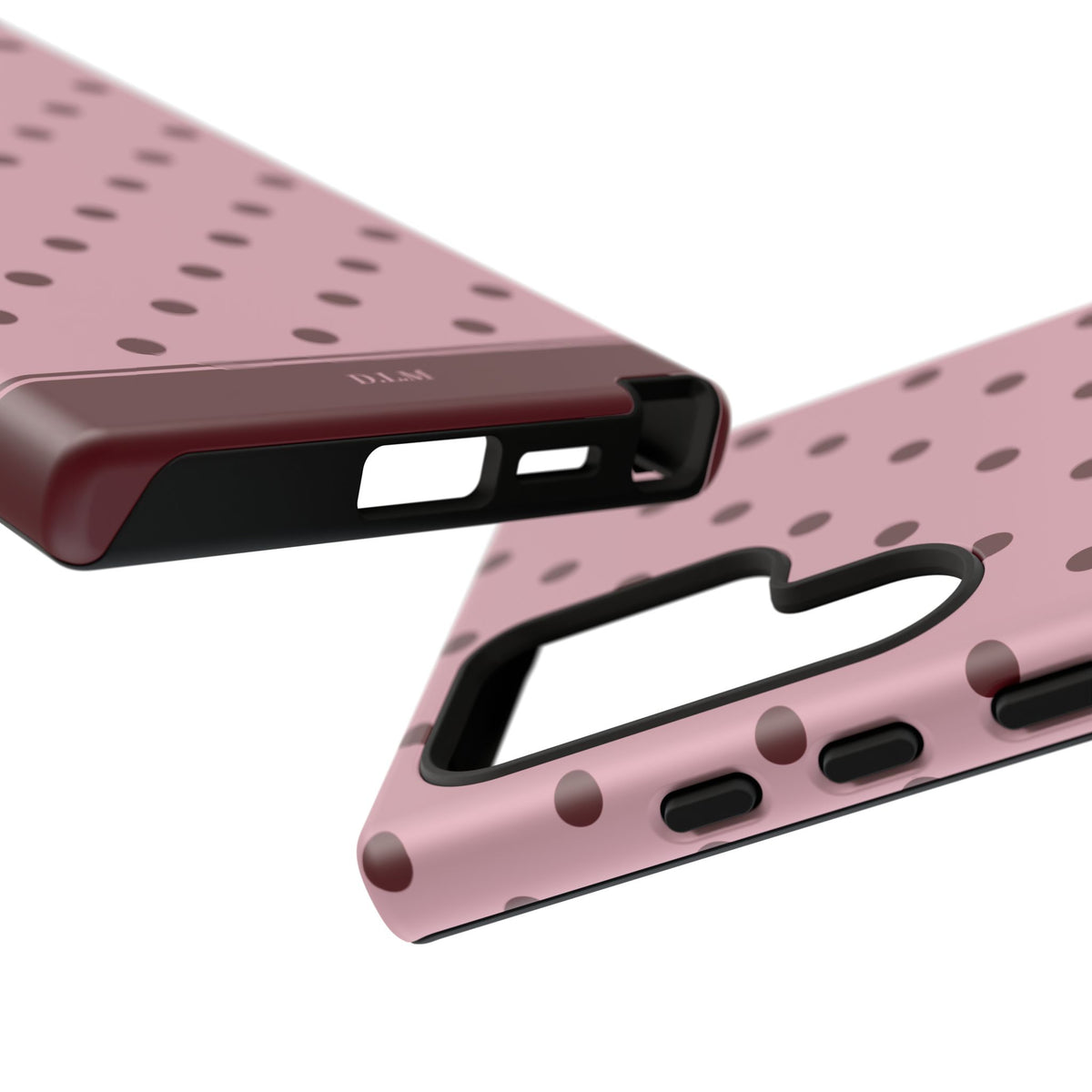 Berry Blush Personalised Polka Dot Case