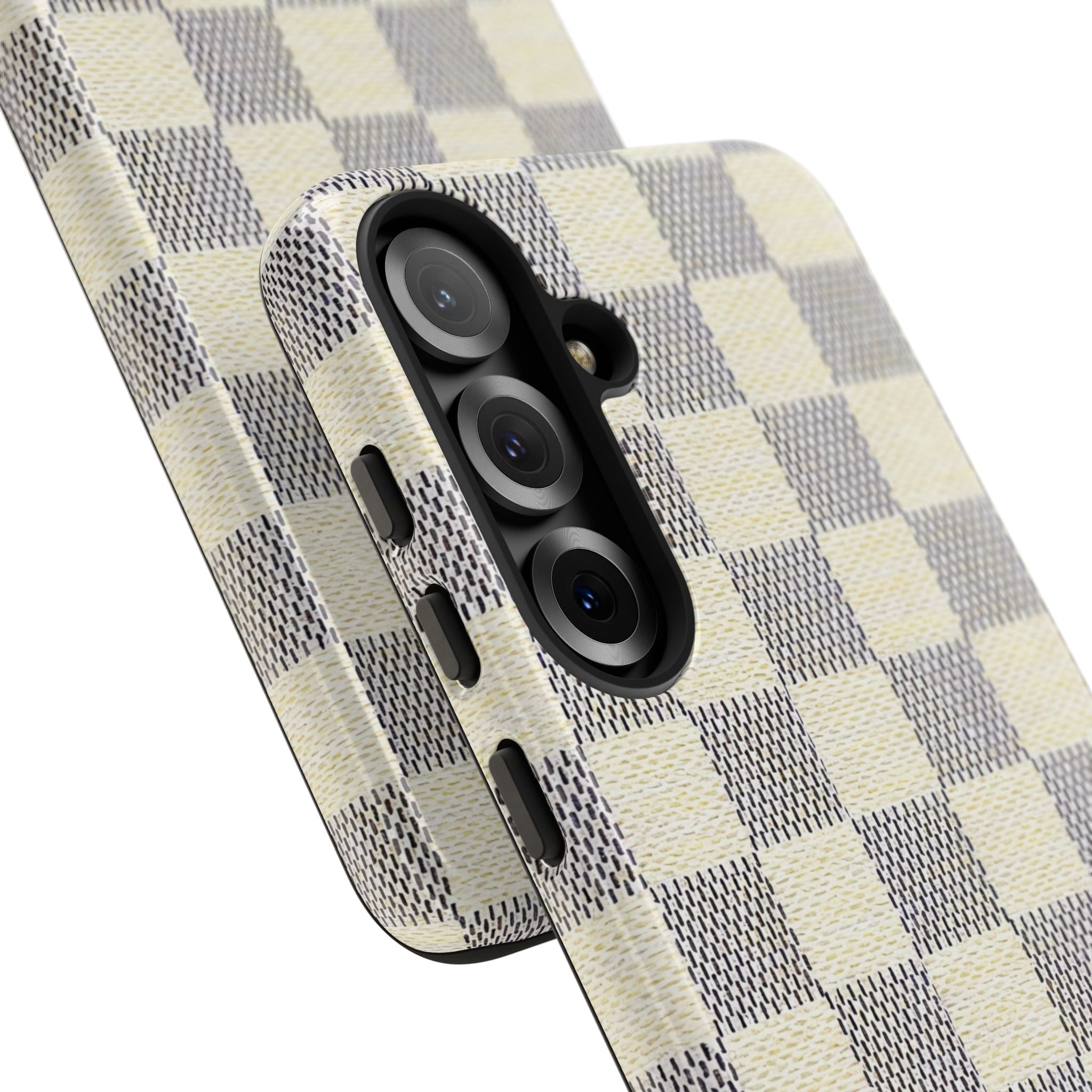 Checkered Cream Phone Case