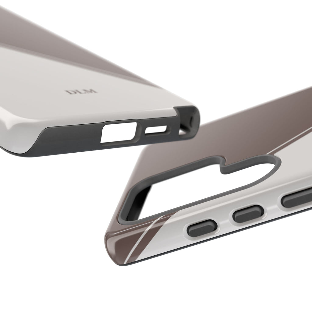 Brown/Cream Two Tone Custom Initials Case