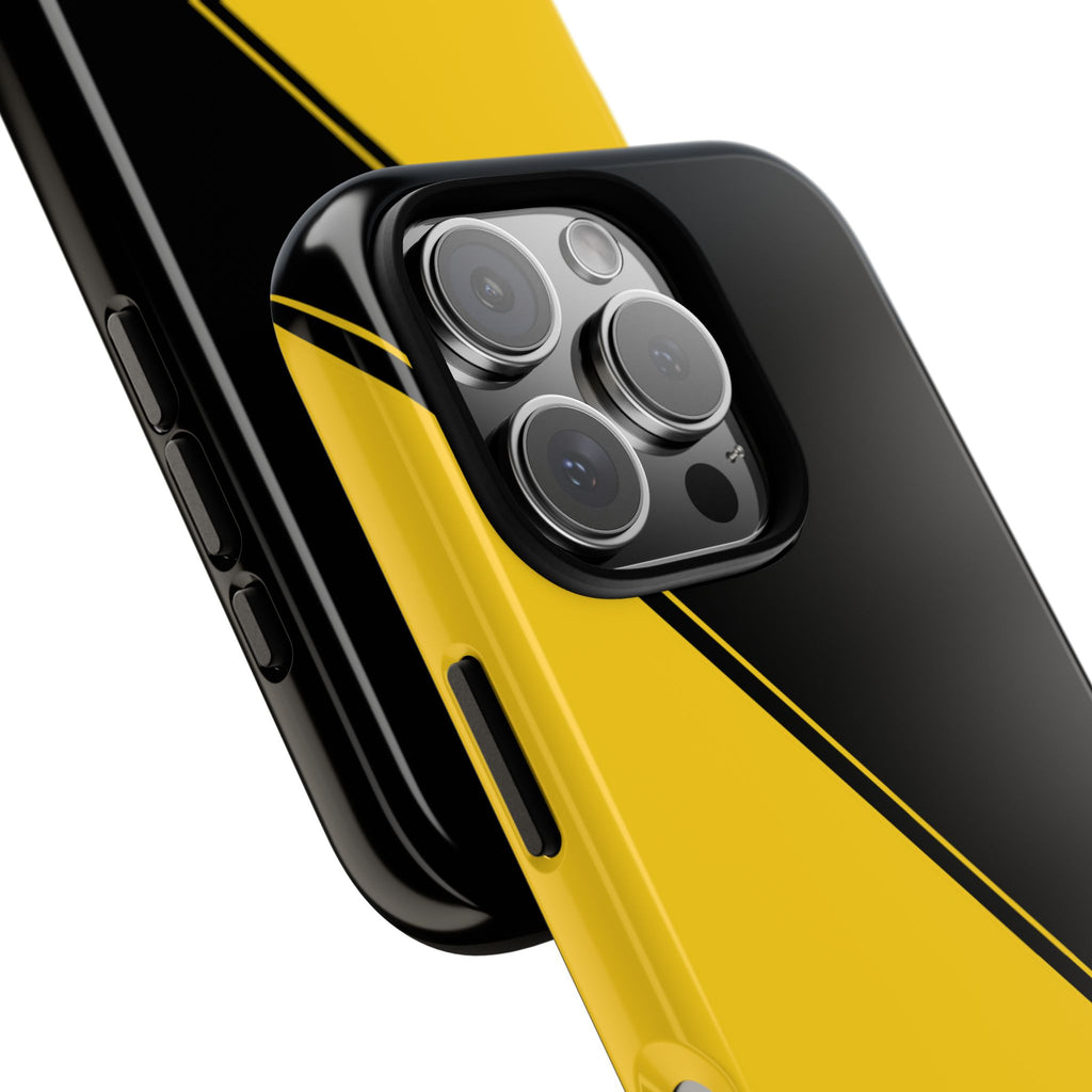 Yellow/Black Two Tone Custom Initials Case