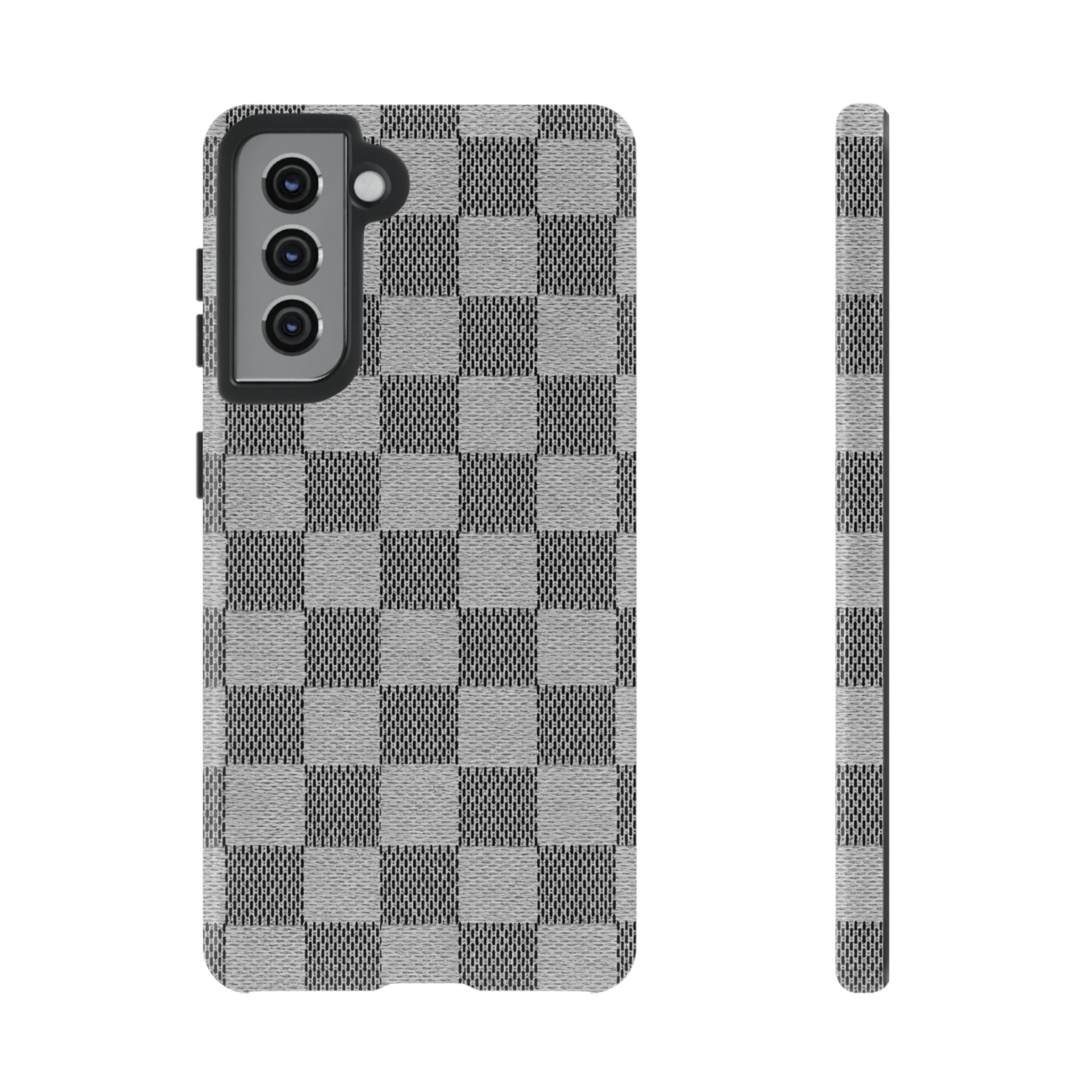 Checkered Grey Phone Case