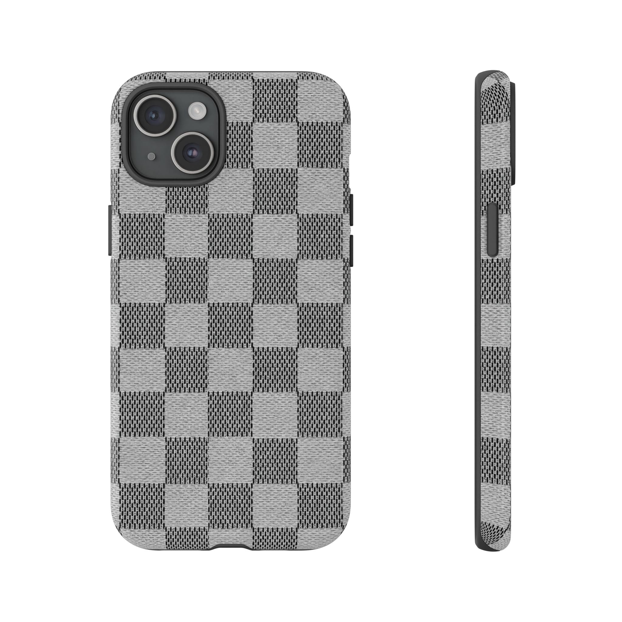 Checkered Grey Phone Case