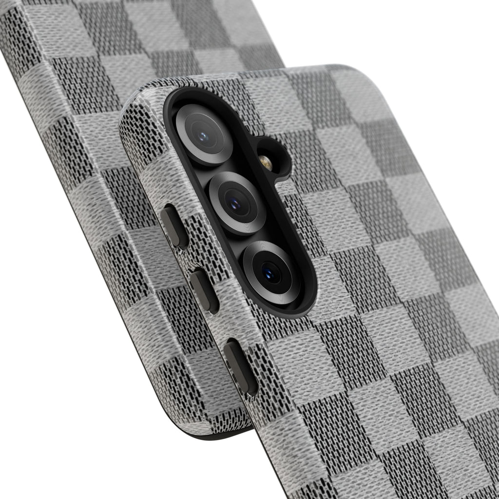 Checkered Grey Phone Case