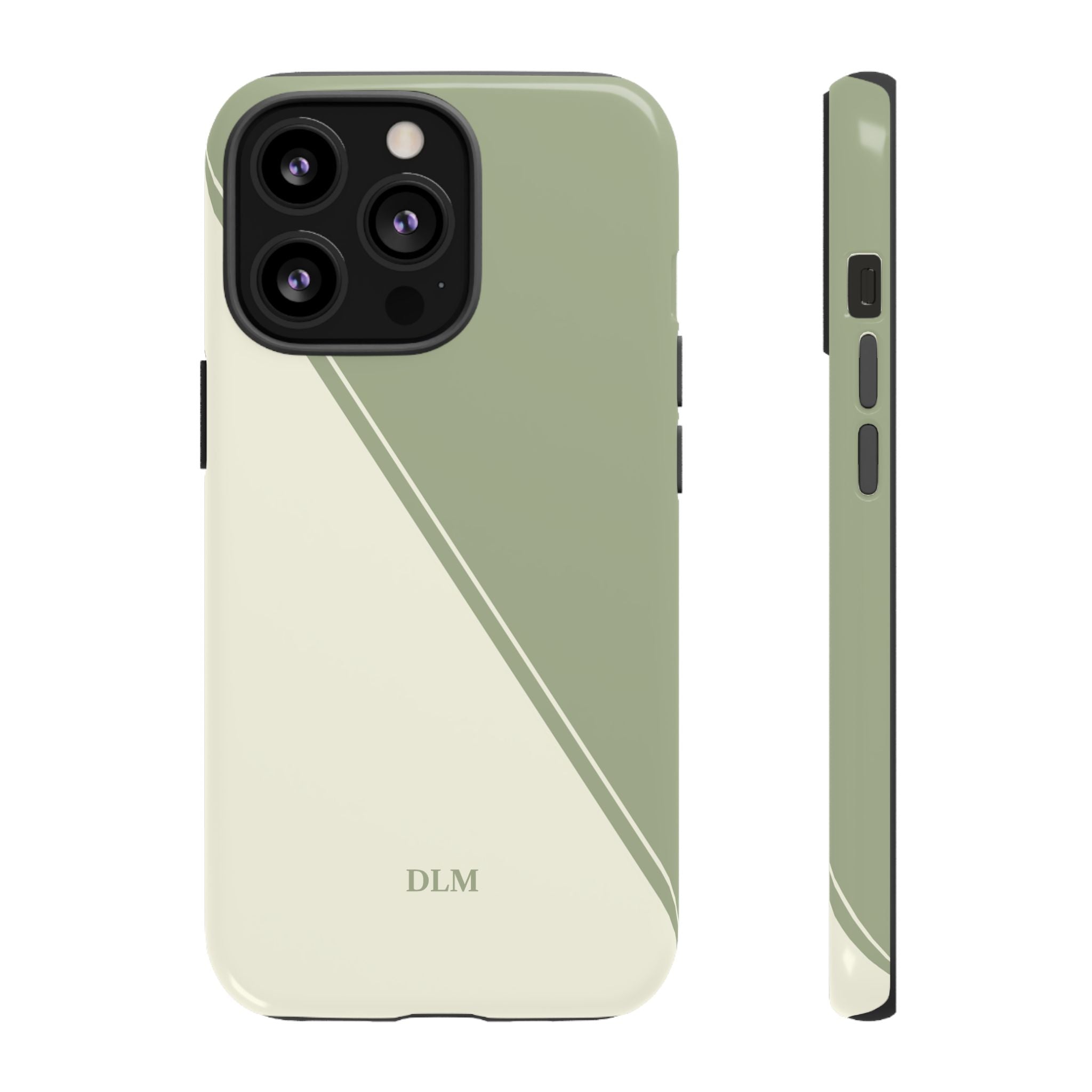 Matcha Two Tone Custom Initials Case