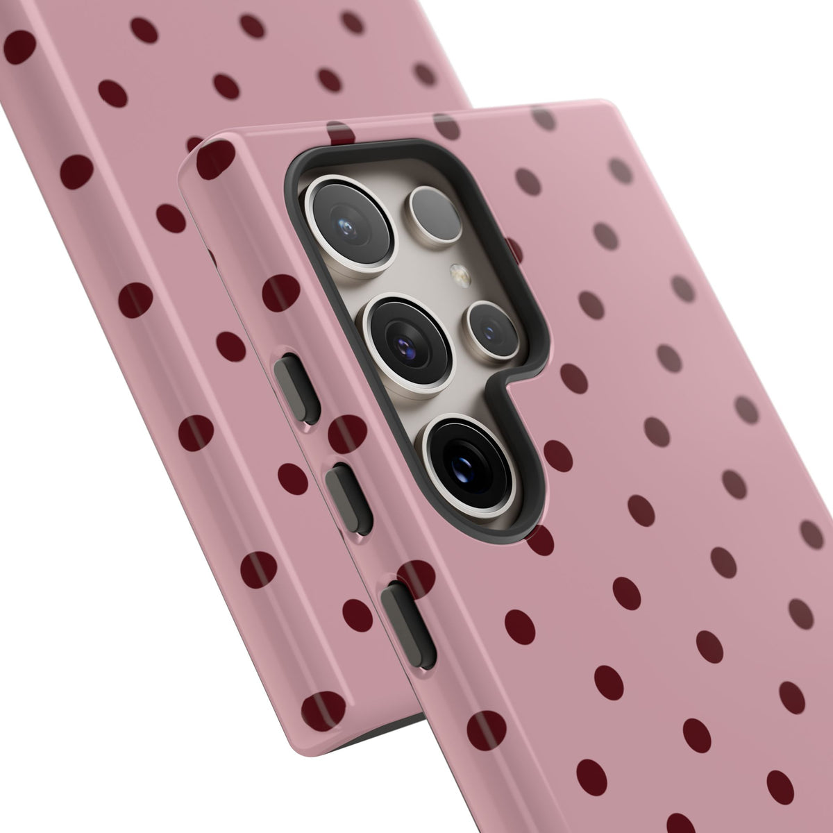 Berry Blush Personalised Polka Dot Case