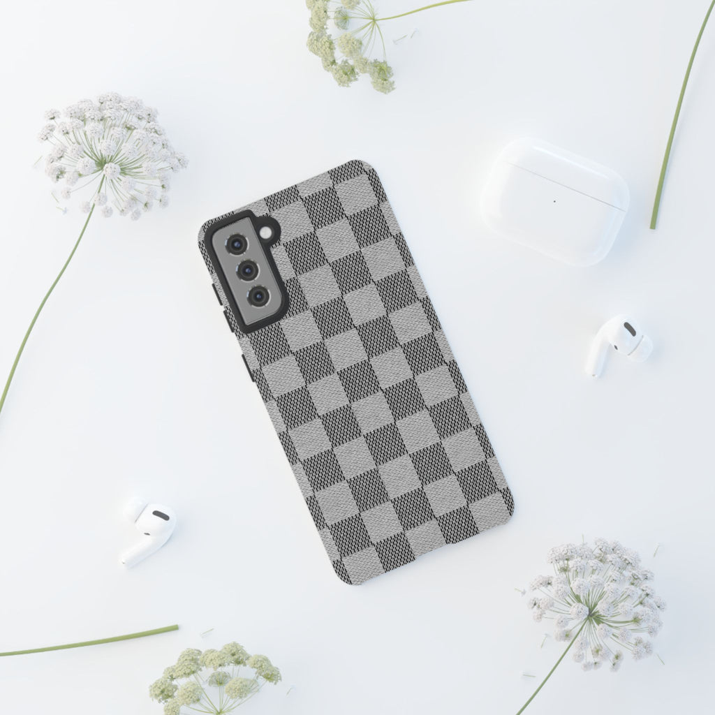 Checkered Grey Phone Case