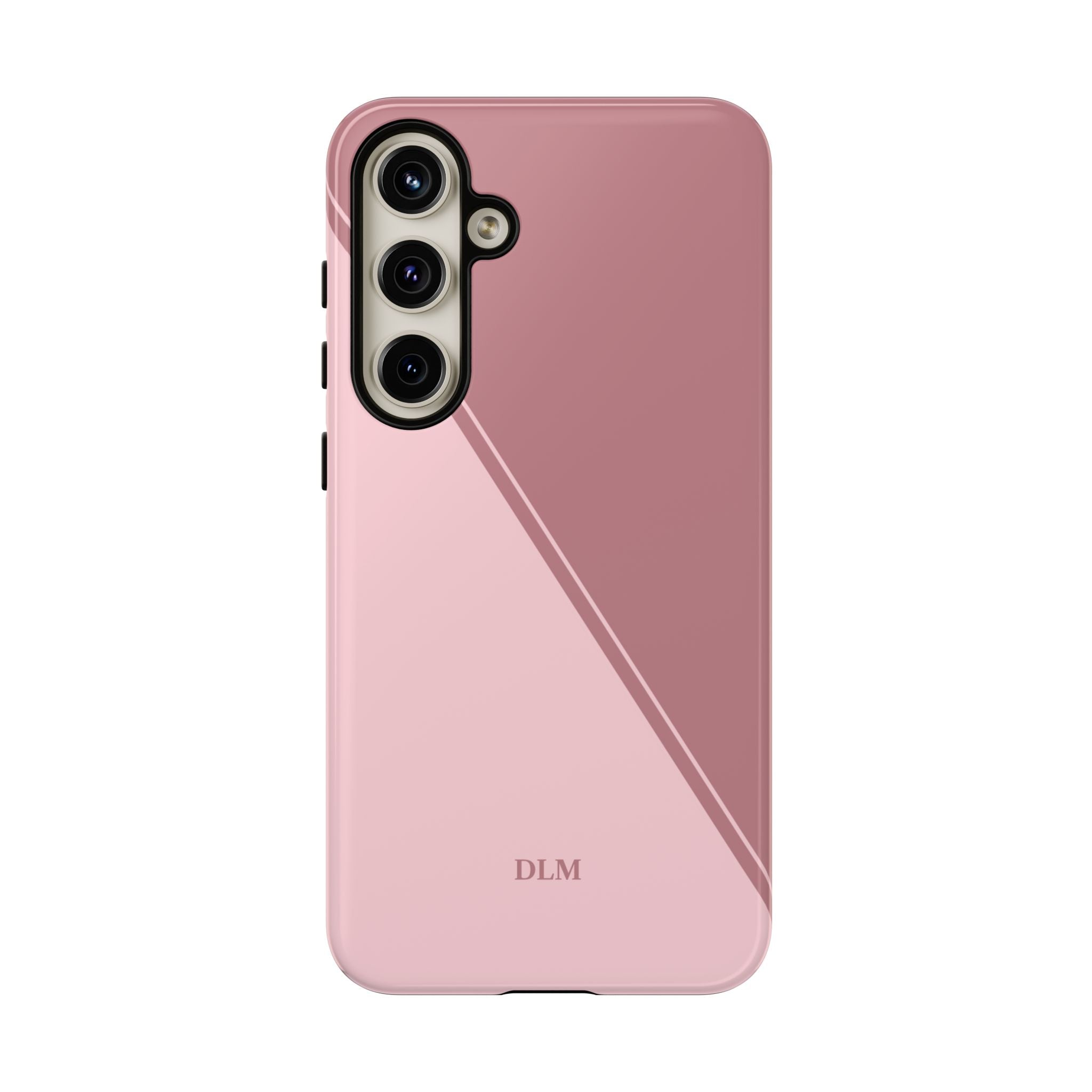 Pinks Two Tone Custom Initials Case