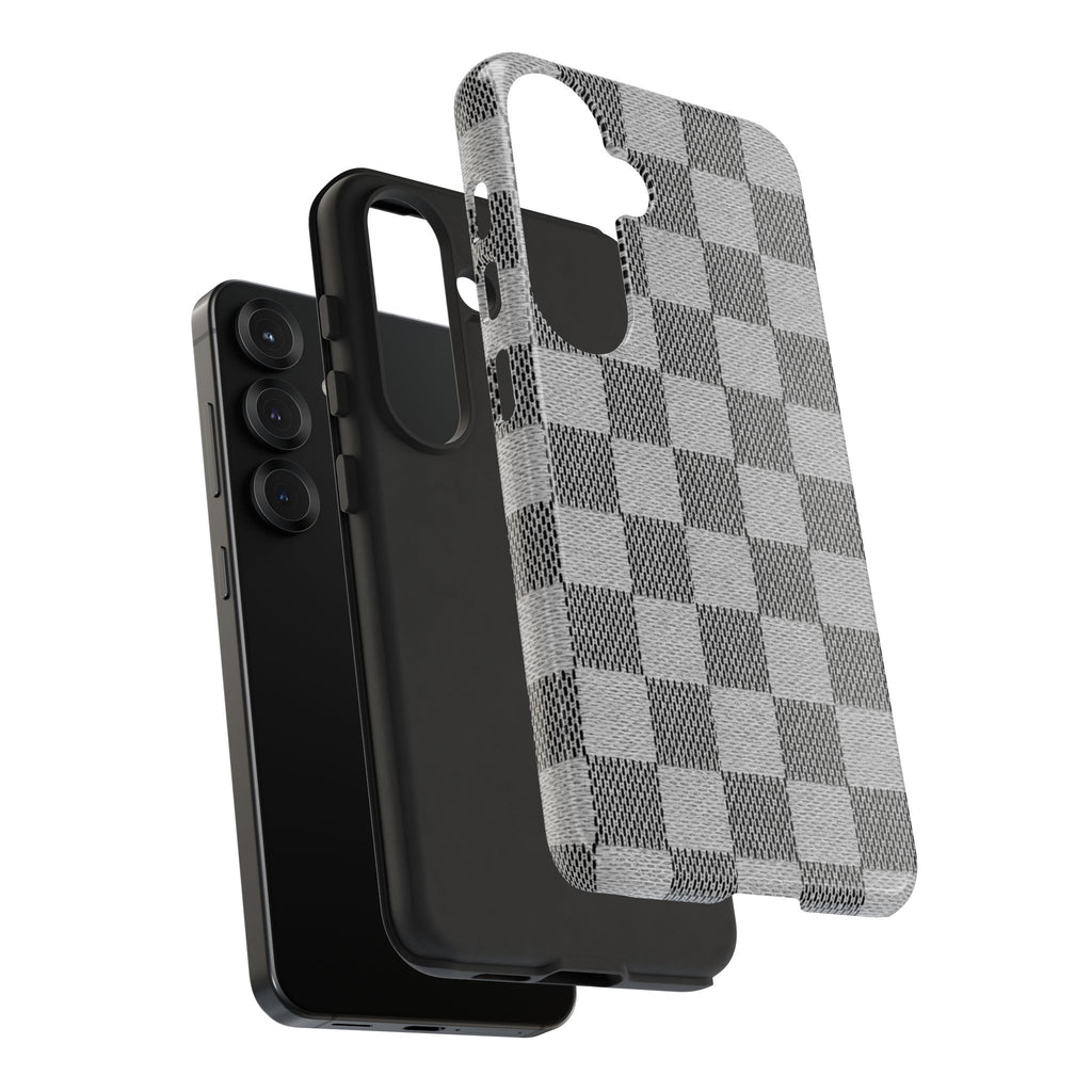 Checkered Grey Phone Case