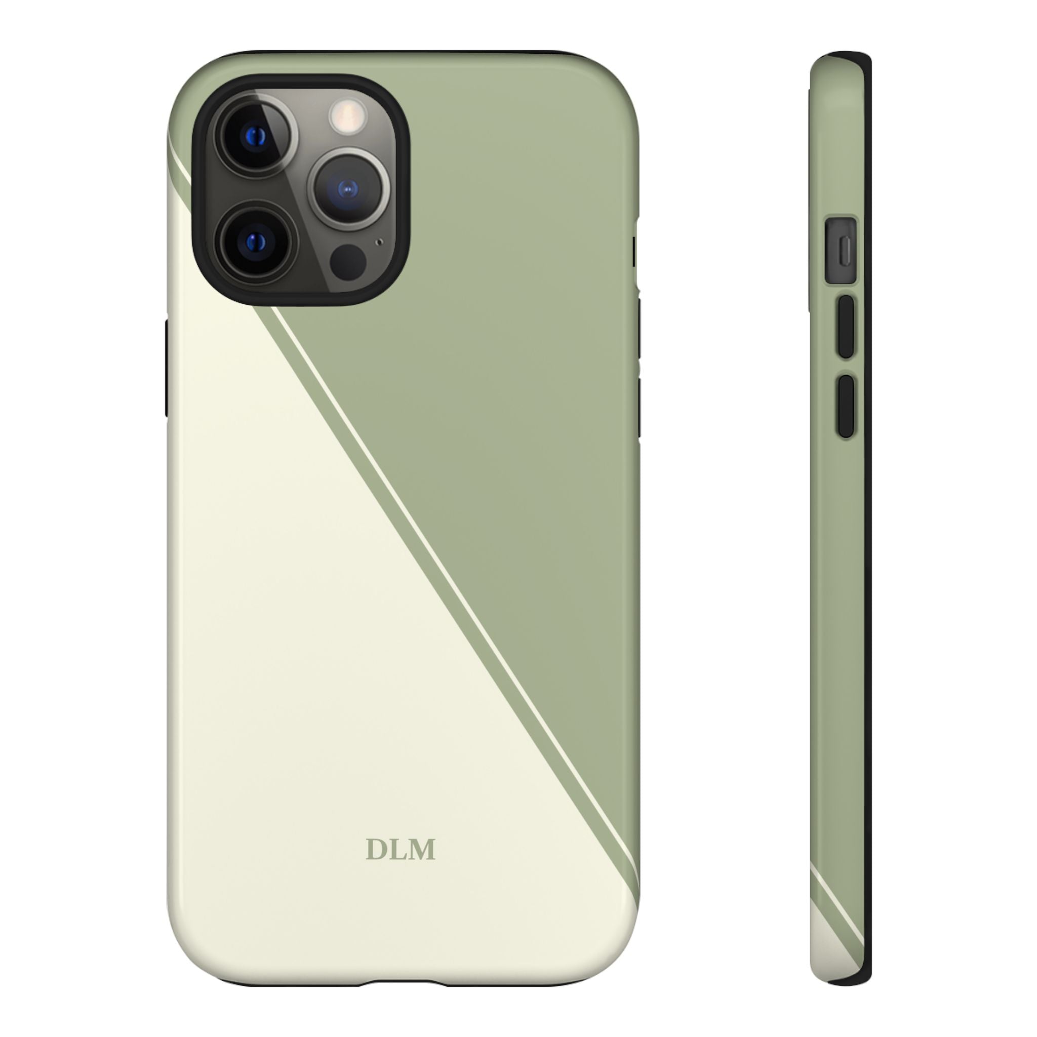 Matcha Two Tone Custom Initials Case