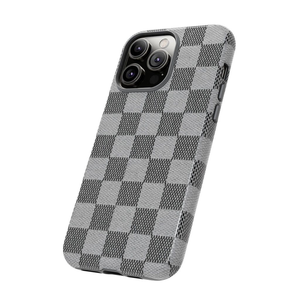 Checkered Grey Phone Case