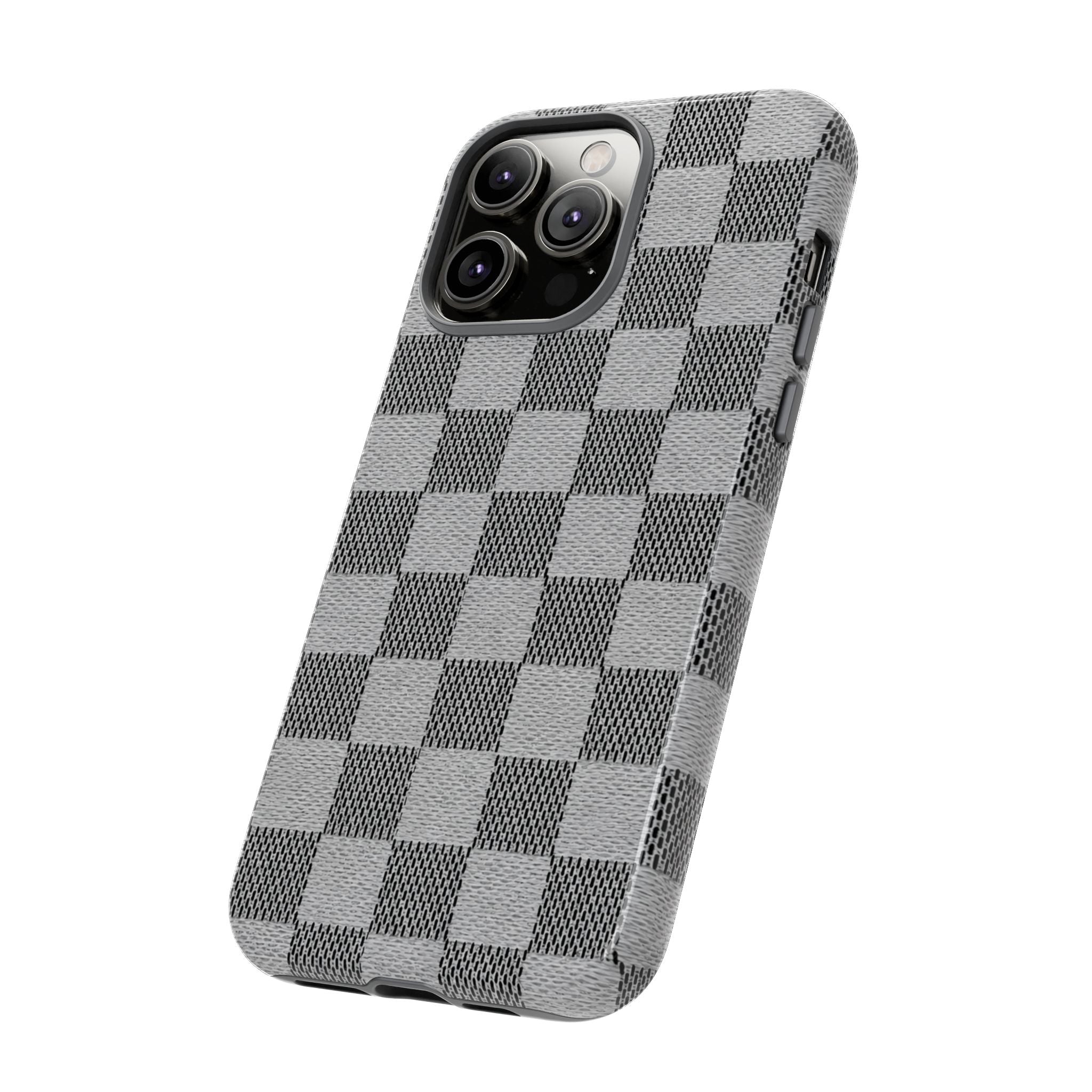 Checkered Grey Phone Case
