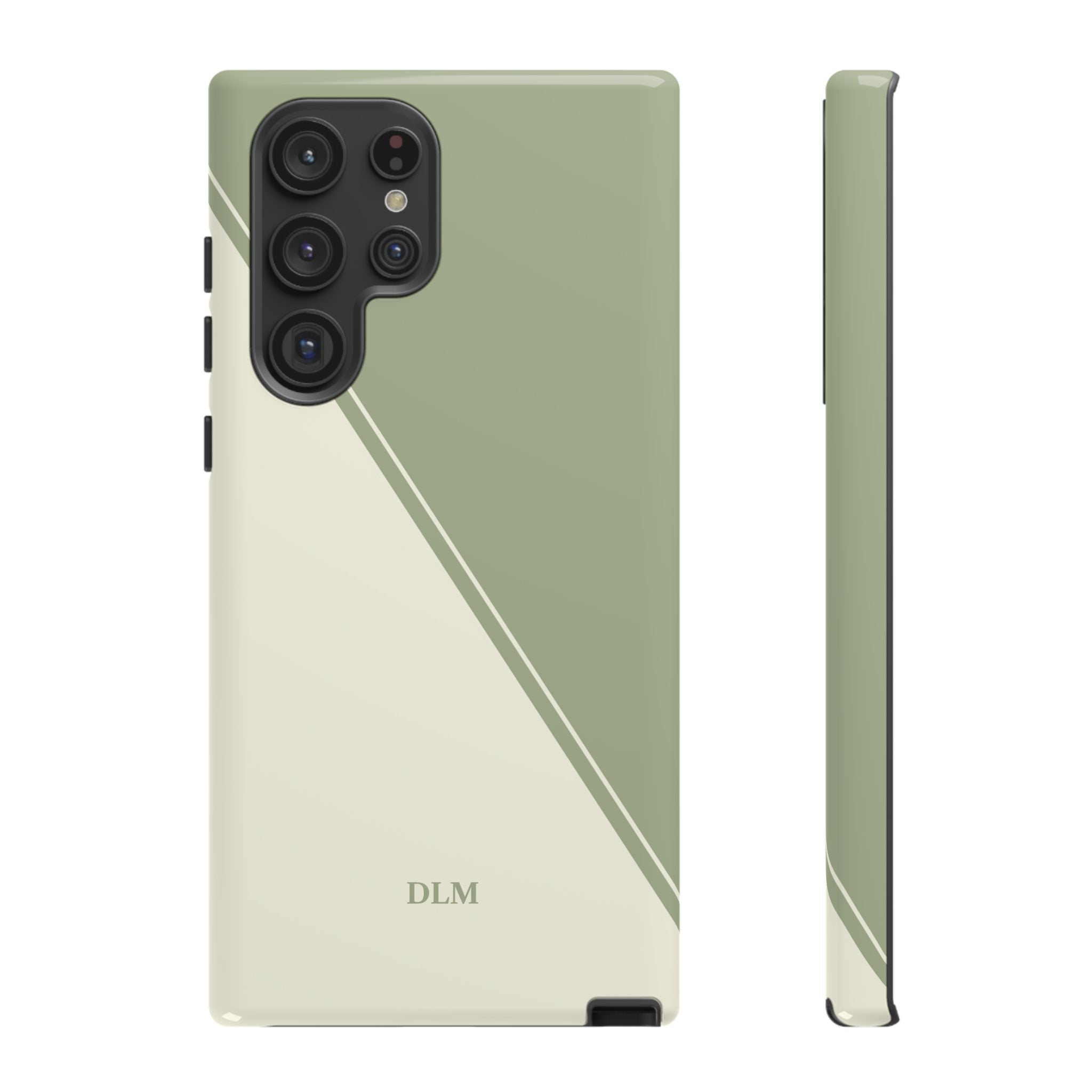 Matcha Two Tone Custom Initials Case