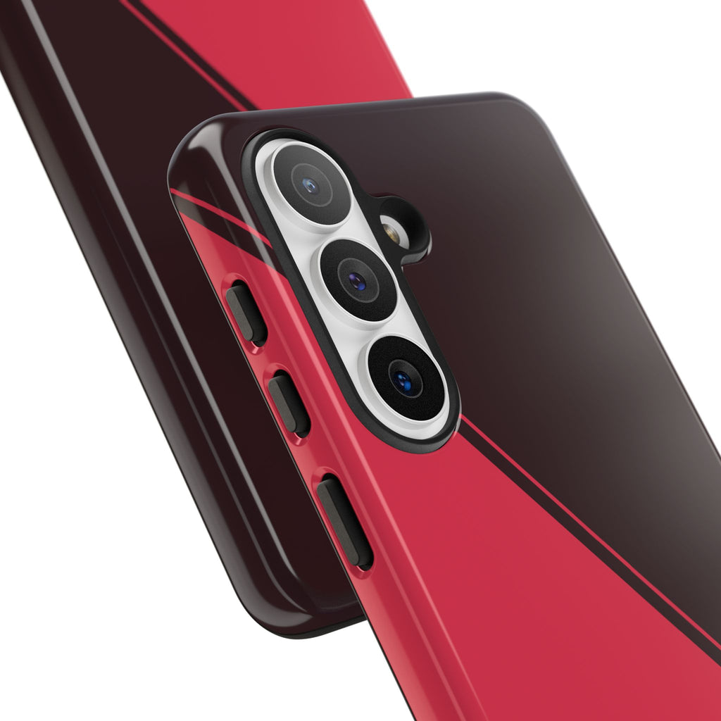 Red/Brown Two Tone Custom Initials Case