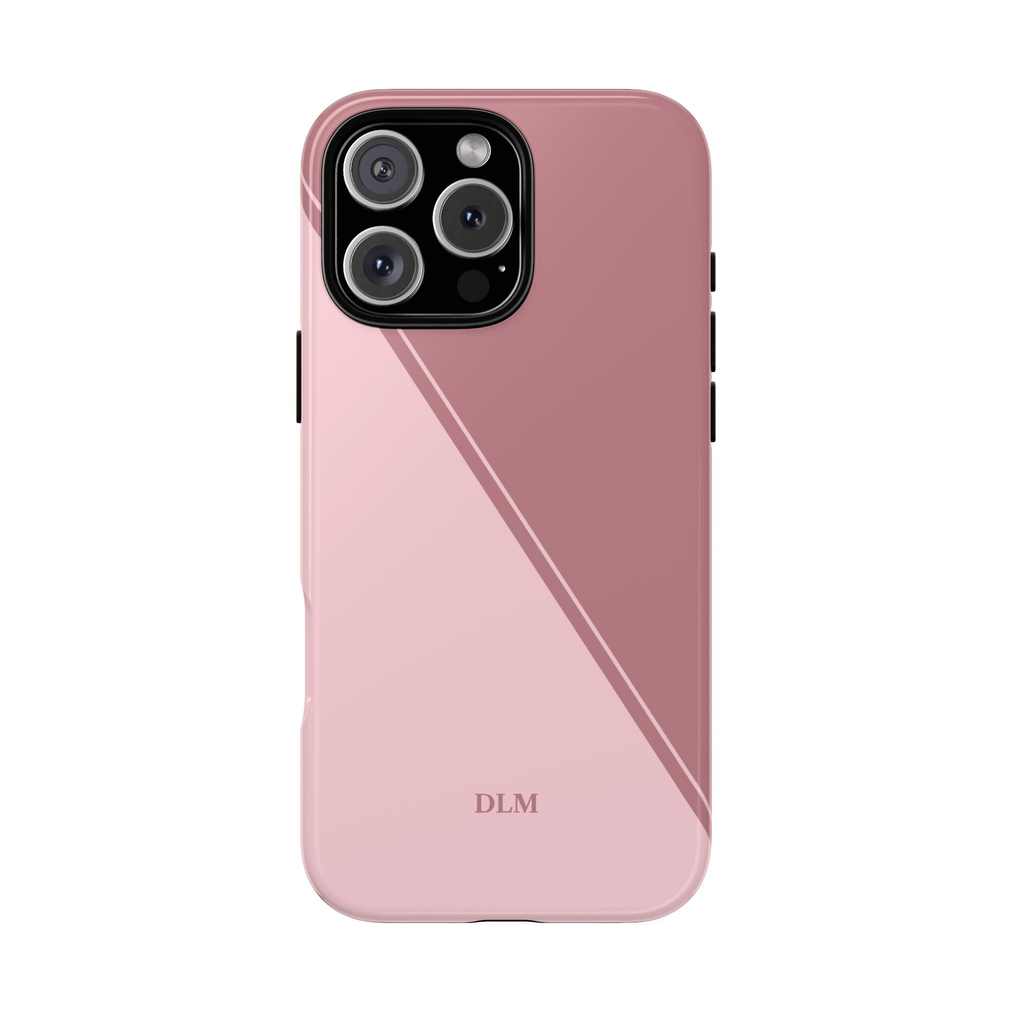 Pinks Two Tone Custom Initials Case