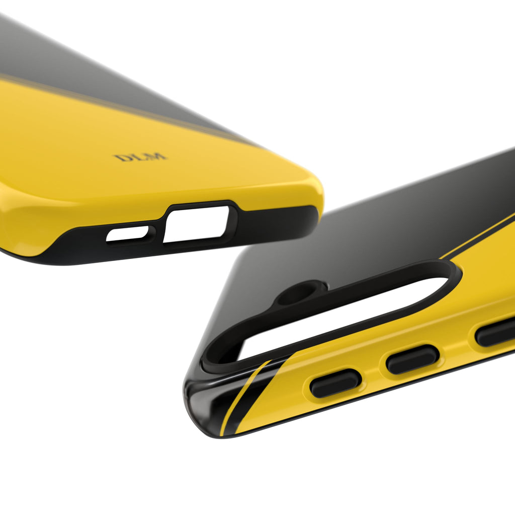 Yellow/Black Two Tone Custom Initials Case