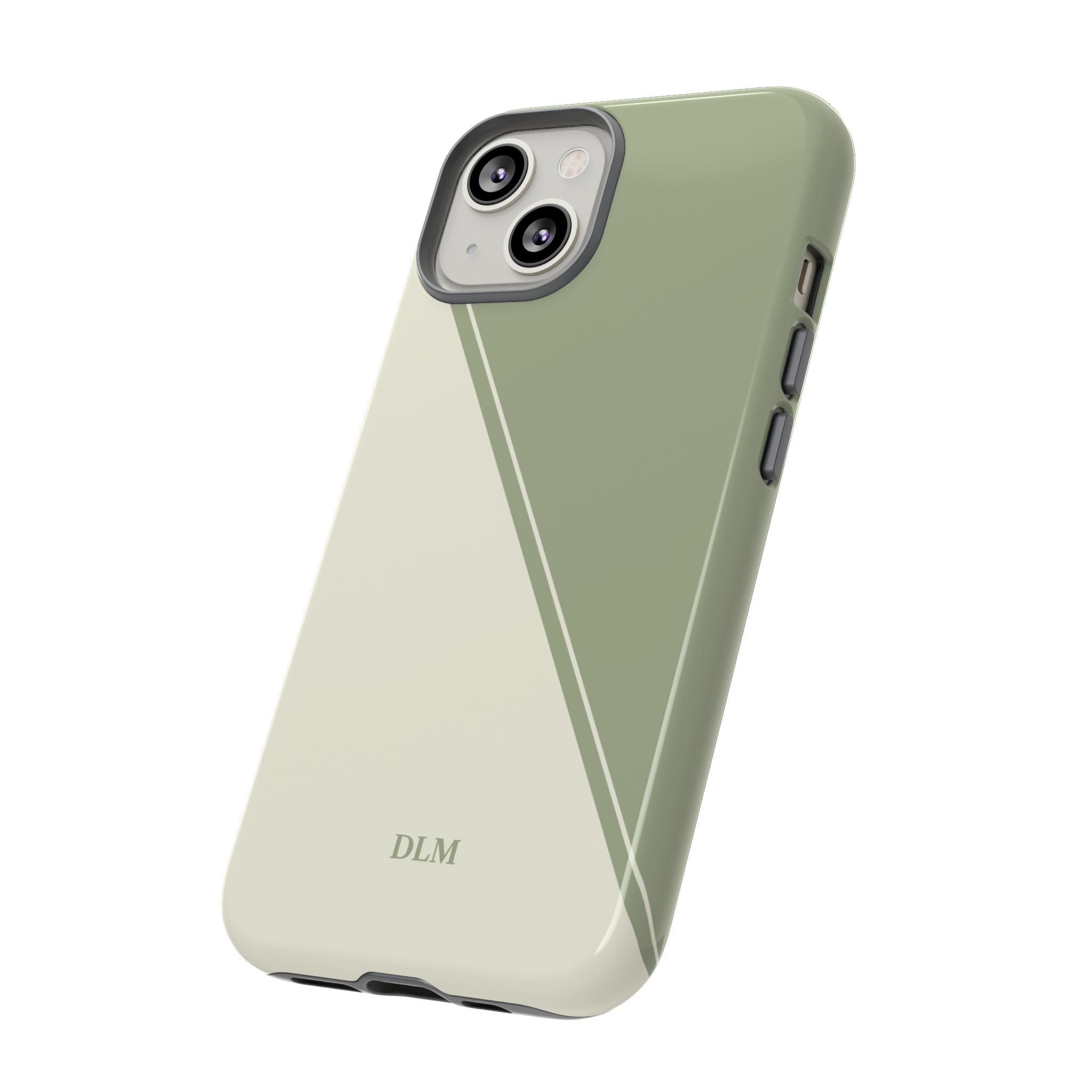 Matcha Two Tone Custom Initials Case