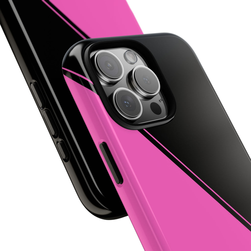 Pink/Black Two Tone Custom Initials Case
