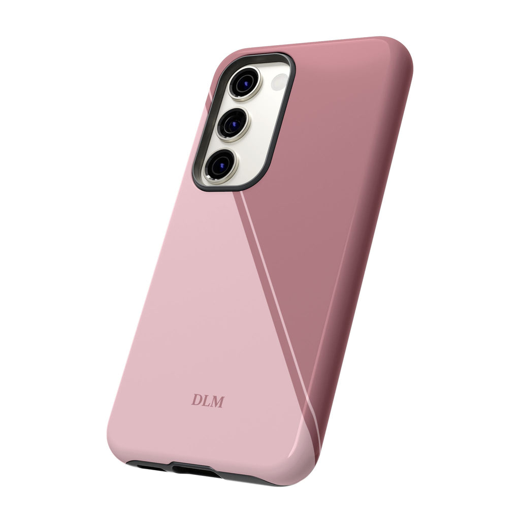 Pinks Two Tone Custom Initials Case
